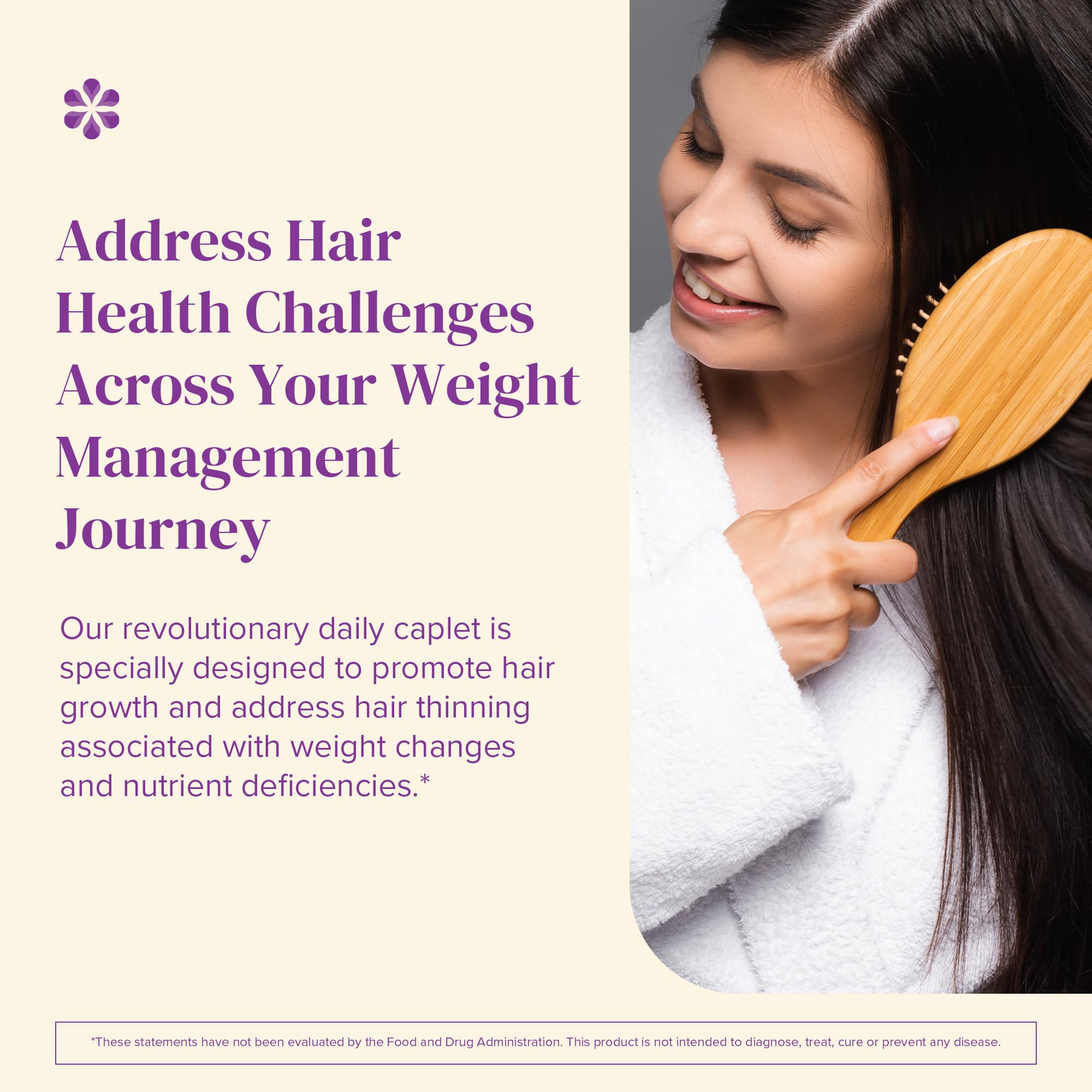 Barimelts Hair Health+ for GLP-1 Users and Bariatric Patients - Hair Growth Supplement Helps Reduce Visible Hair Thinning - 30 Smooth-Coated Caplets (1-Month Supply)