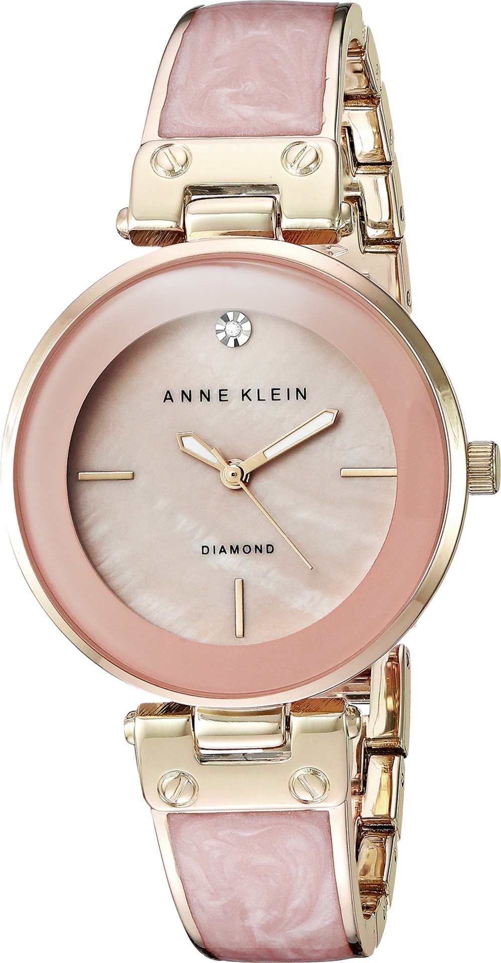 Anne Klein Women's Genuine Diamond Dial Bangle Watch – product photo (Wrist Watches)