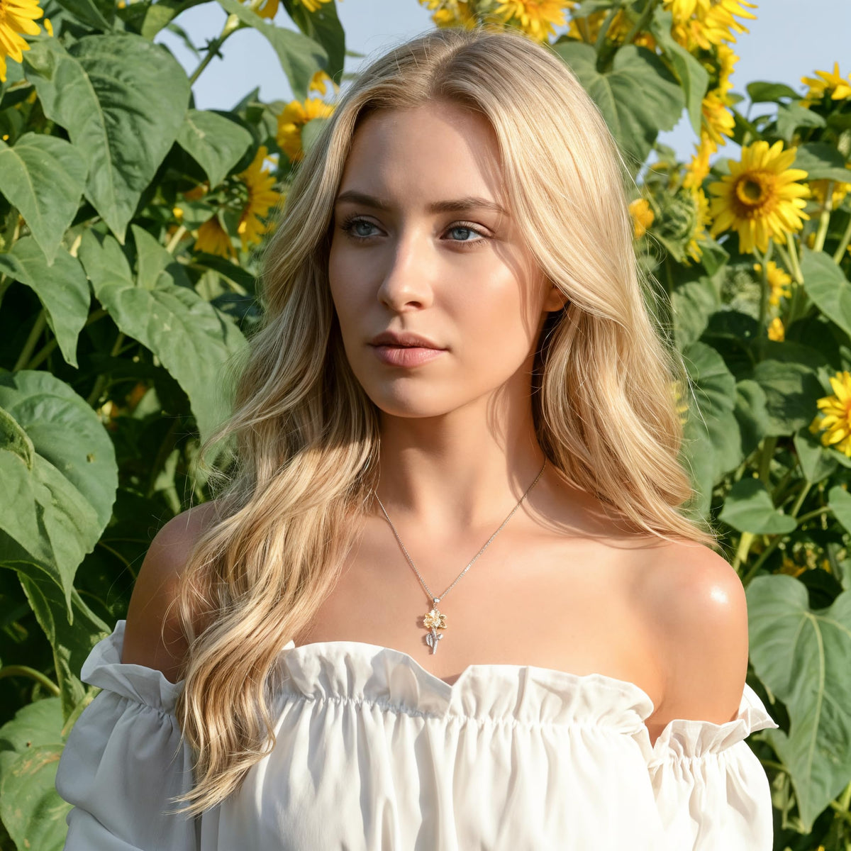 Love You This Much To My Aunt Sunflower Necklace - Love You This Much Official Imagery - 6