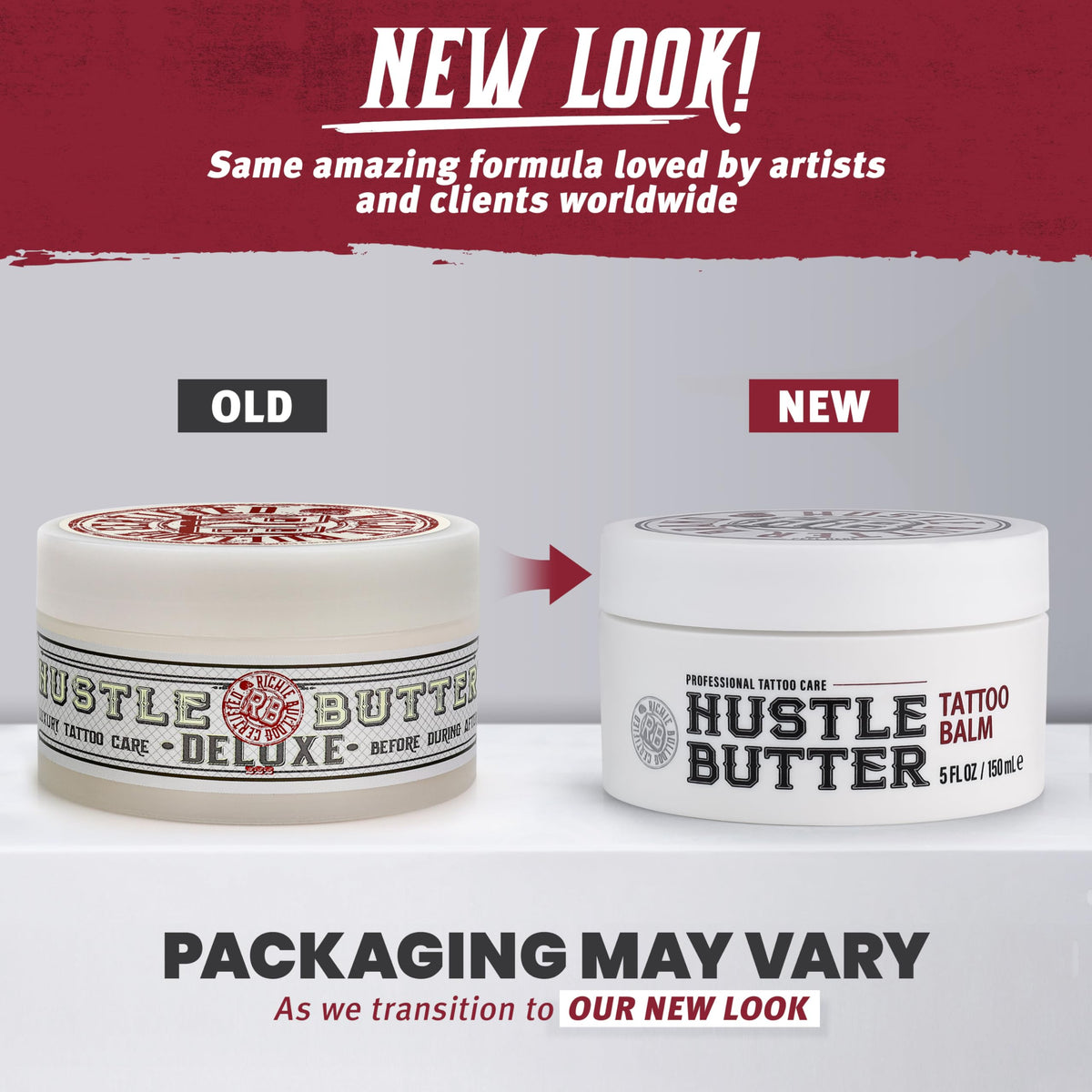 Hustle Butter Deluxe – Tattoo Butter for Before, During, and After the Tattoo Process – Soothing Lubrication – 100% Vega