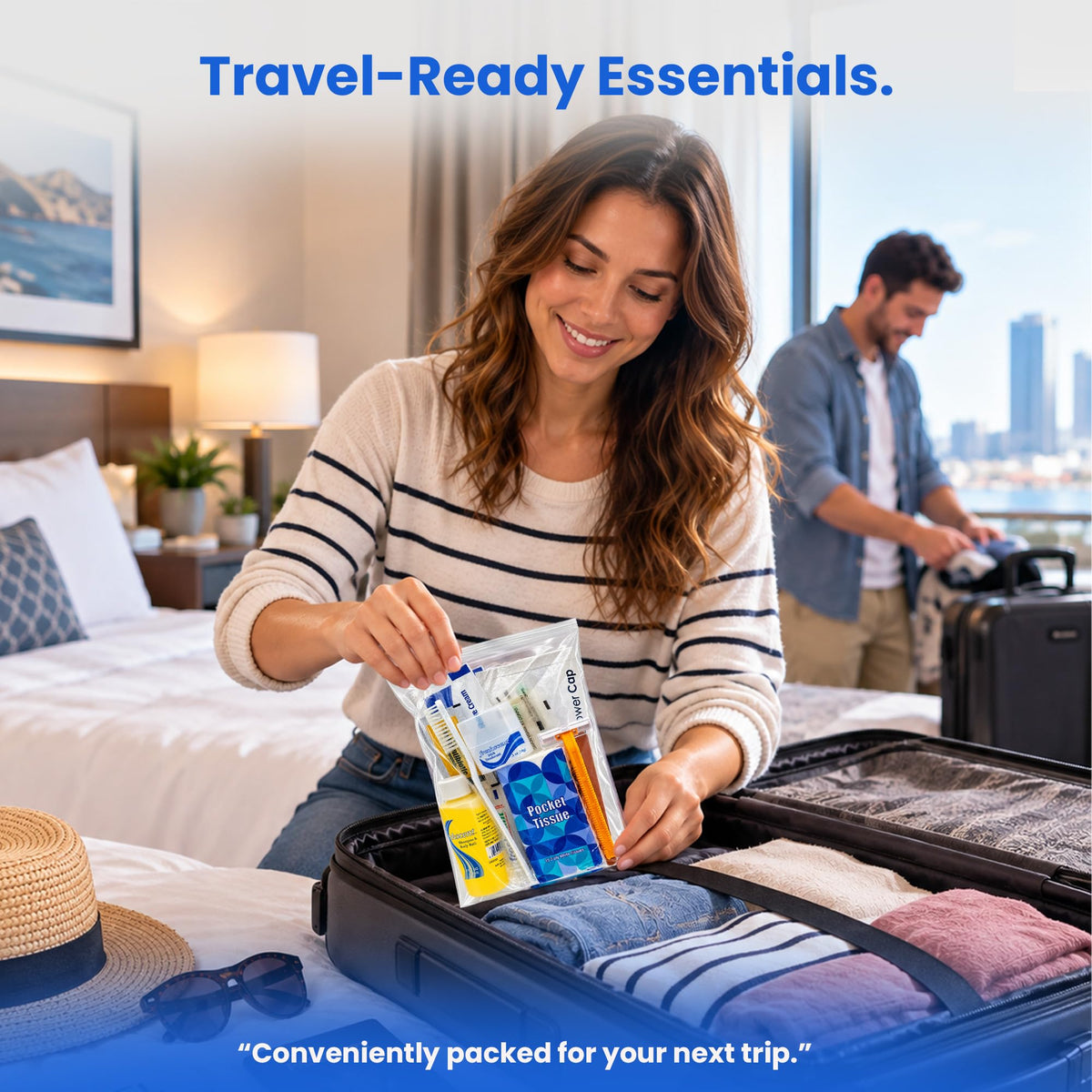 Moda West Bulk 24 Deluxe Toiletry Kit for Men and Women - Moda West Official Imagery - 3