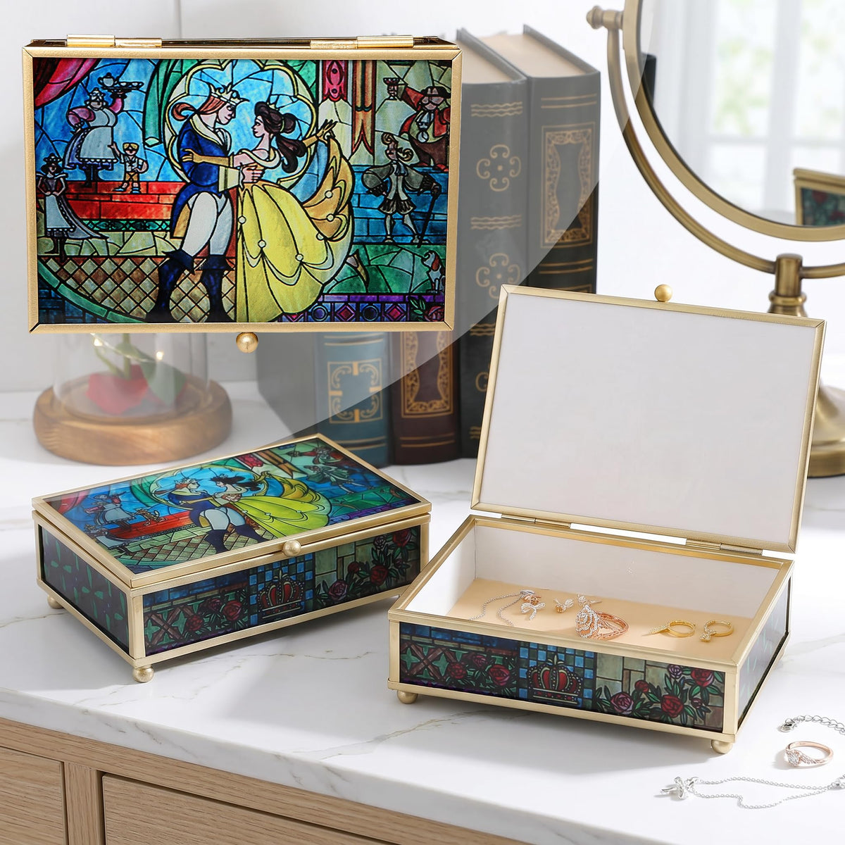 Disney Princess Beauty and the Beast Jewelry Box (Beauty And The Beast) – product photo (Jewelry Boxes)