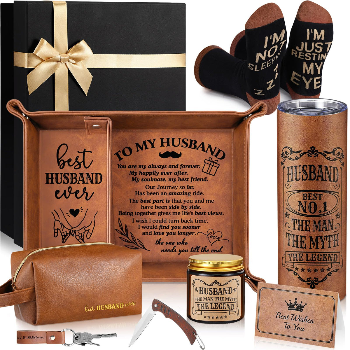 Sieral 10 Pcs Mens Gift Set Christmas Birthday Basket Ideas - Sieral Official Imagery - 8