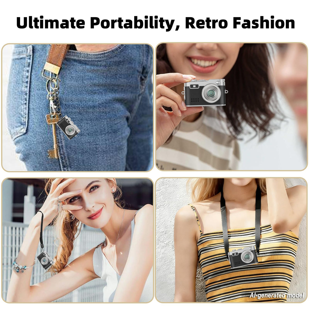 Mini Keychain Camera Unique Gift for Birthday Graduation - Tizycod Official Imagery - 6