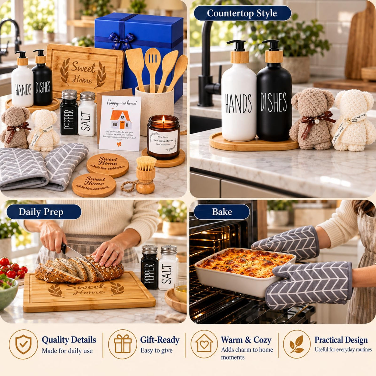 Housewarming Gifts New Home Basket 21 Piece Including - DancyLoad Official Imagery - 4