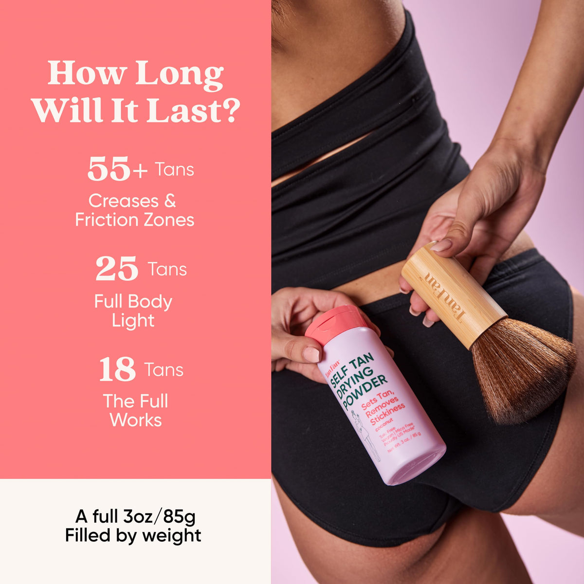 Tan Fan – Body Self-Tanners on display