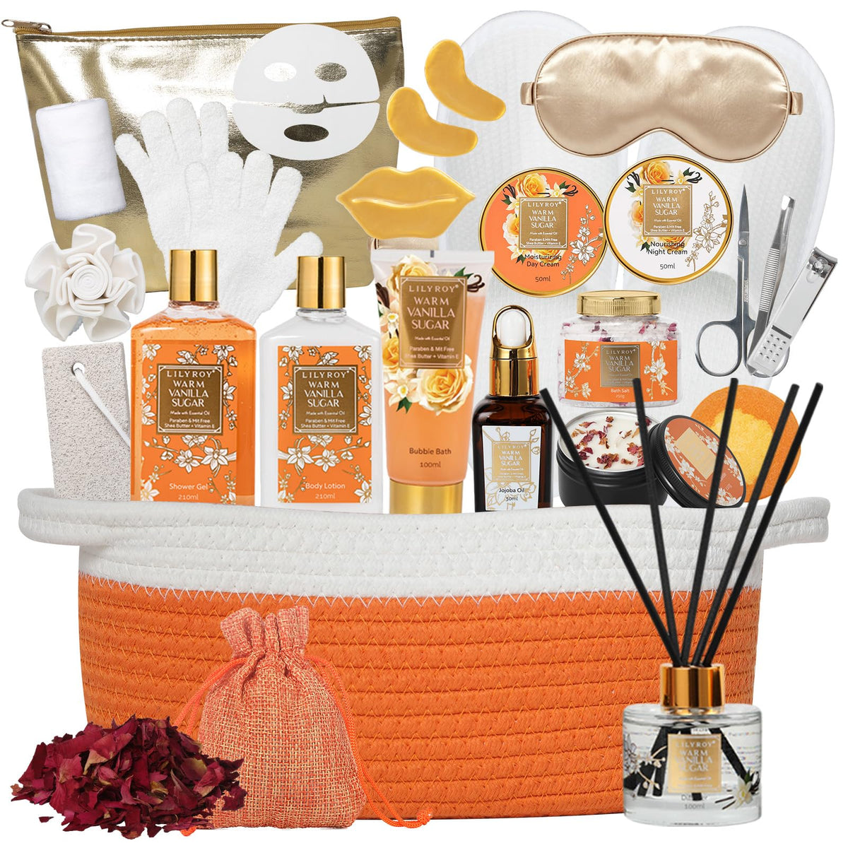 25Pcs Spa Gifts Skin Care Set - LILY ROY Official Imagery - 8