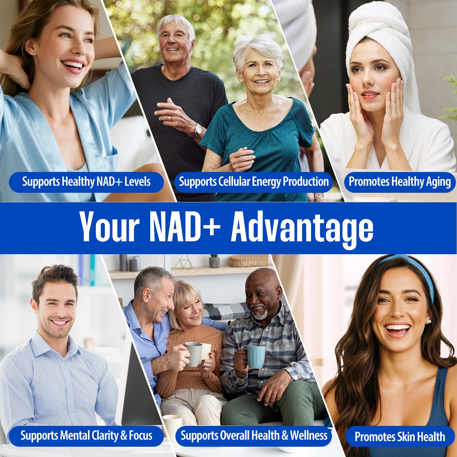 Puyflam 12-in-1 Liposomal NAD+ Supplement, 90 Caps
