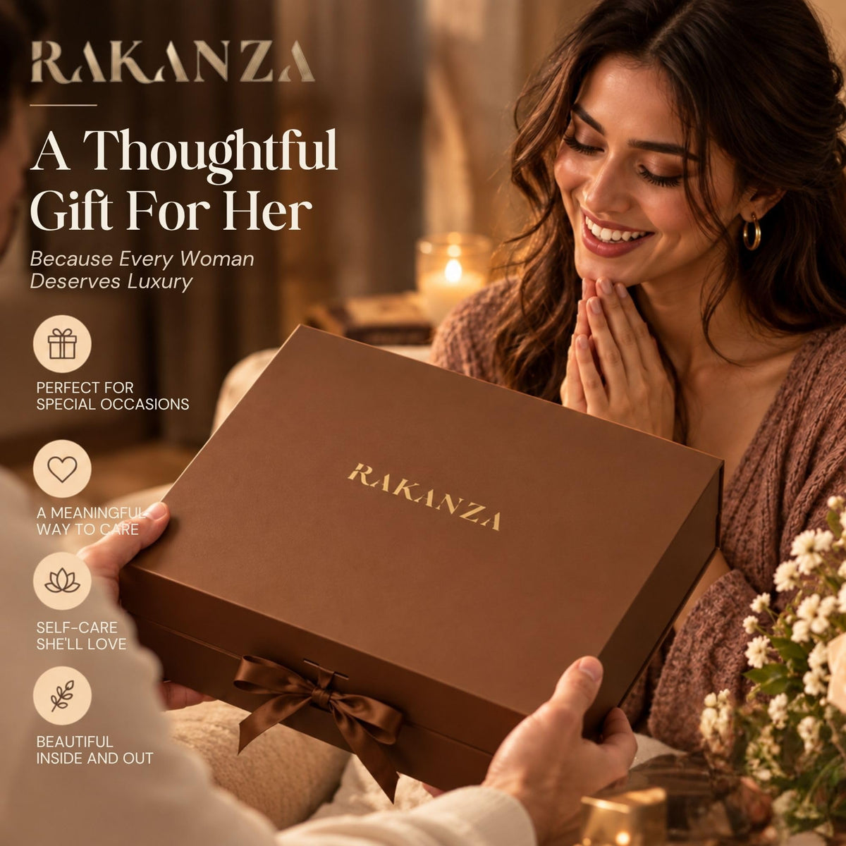 Luxury Spa Gift Set for Women 13 Piece Self Care Basket in - Rakanza Official Imagery - 6