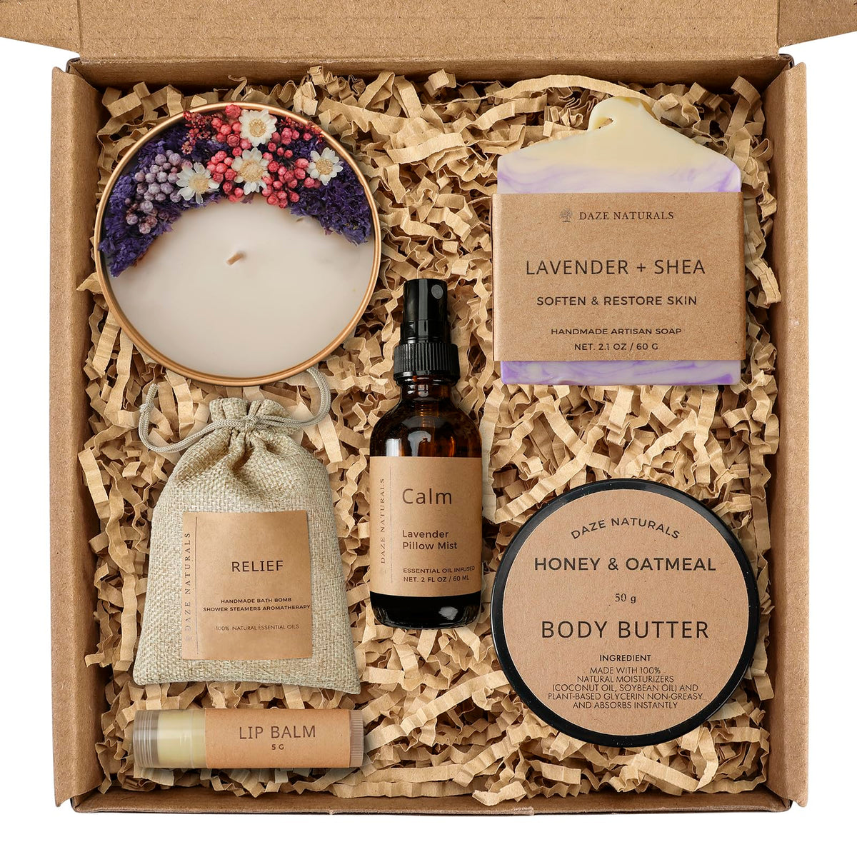 Bath Gift Set Spa Gifts for Women Self Care Products for - Daze Naturals Official Imagery - 2