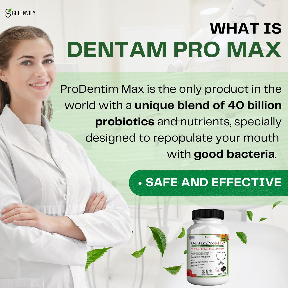 DentamPro Max Dental Probiotics for Adults - GREENVIFY Official Imagery - 8