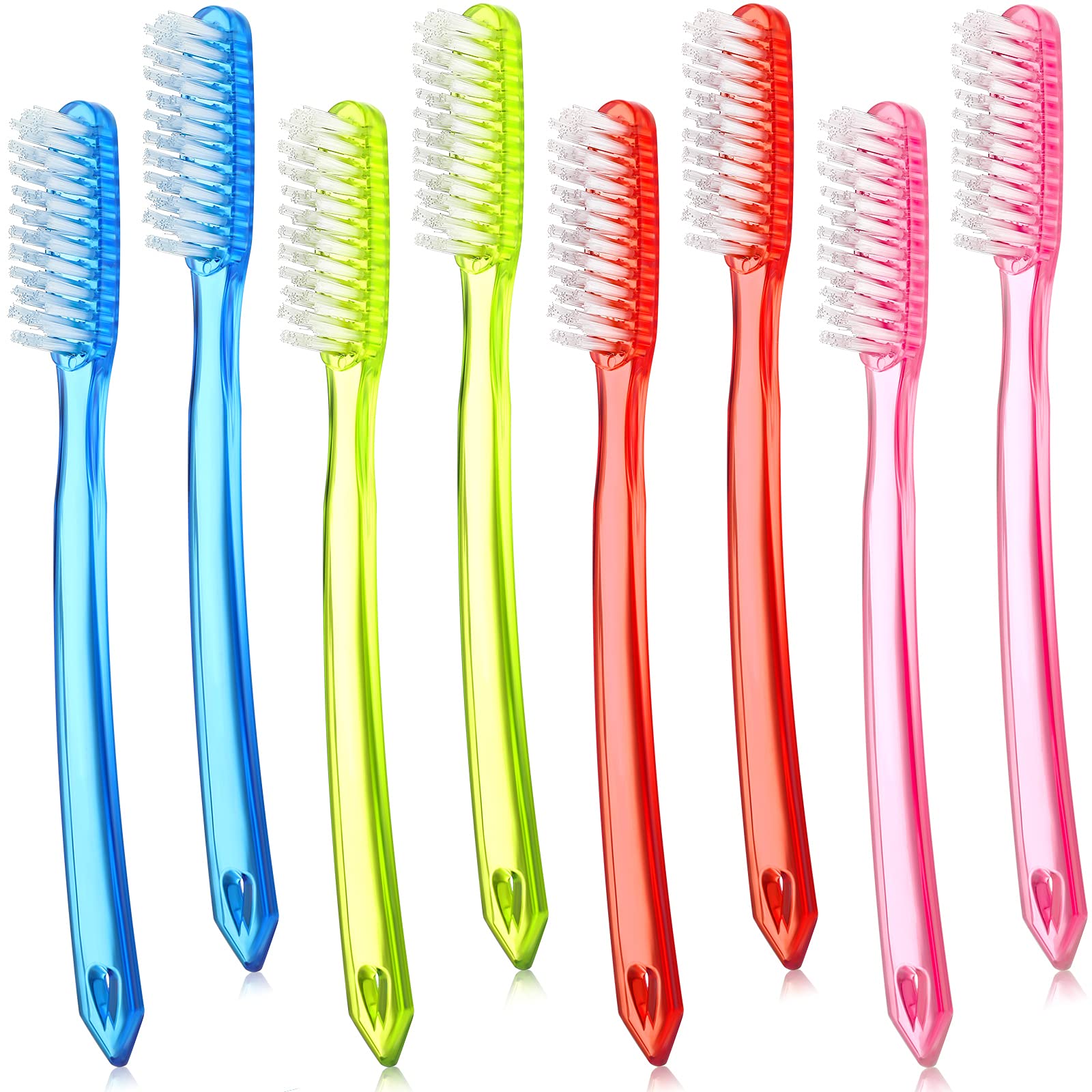 Zopeal 8 Pieces Extra Hard Firm Bristle Toothbrush for Adults - Product Imagery