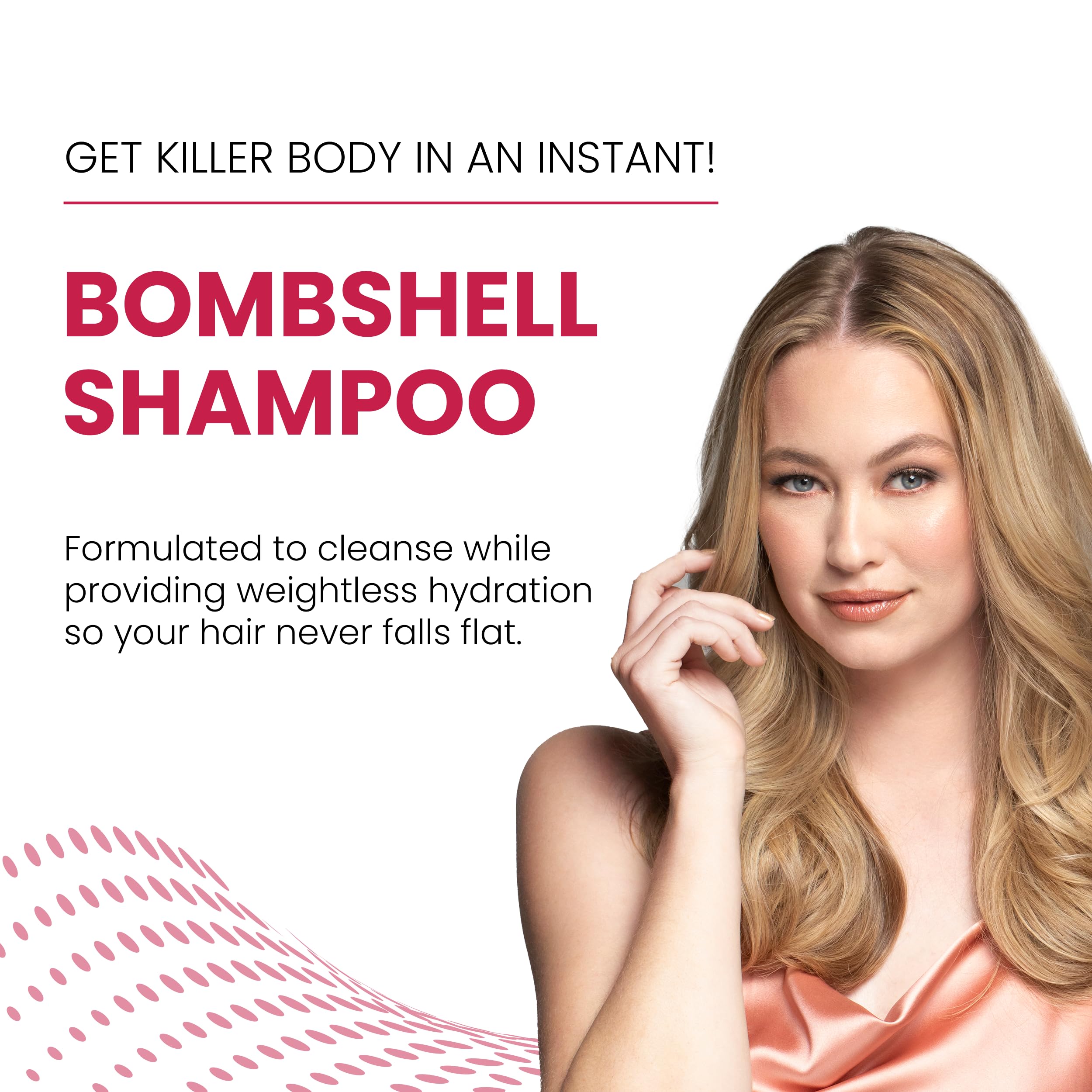 ALOXXI Bombshell Shampoo 8 oz bottle, volumizing and color protection shampoo for shiny, healthy hair.