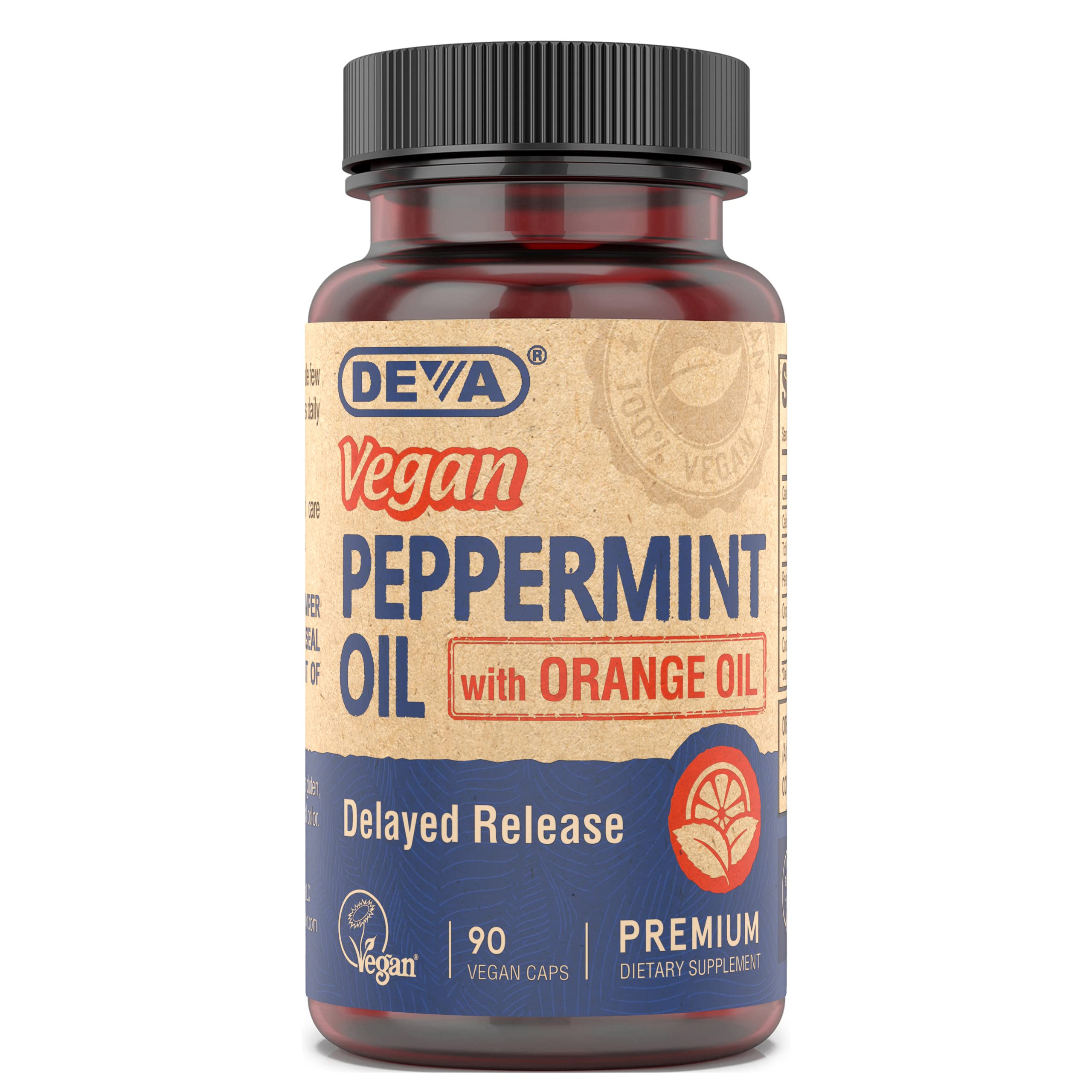 DEVA Nutrition Premium Vegan Peppermint Oil with Orange Oil, - Product Imagery