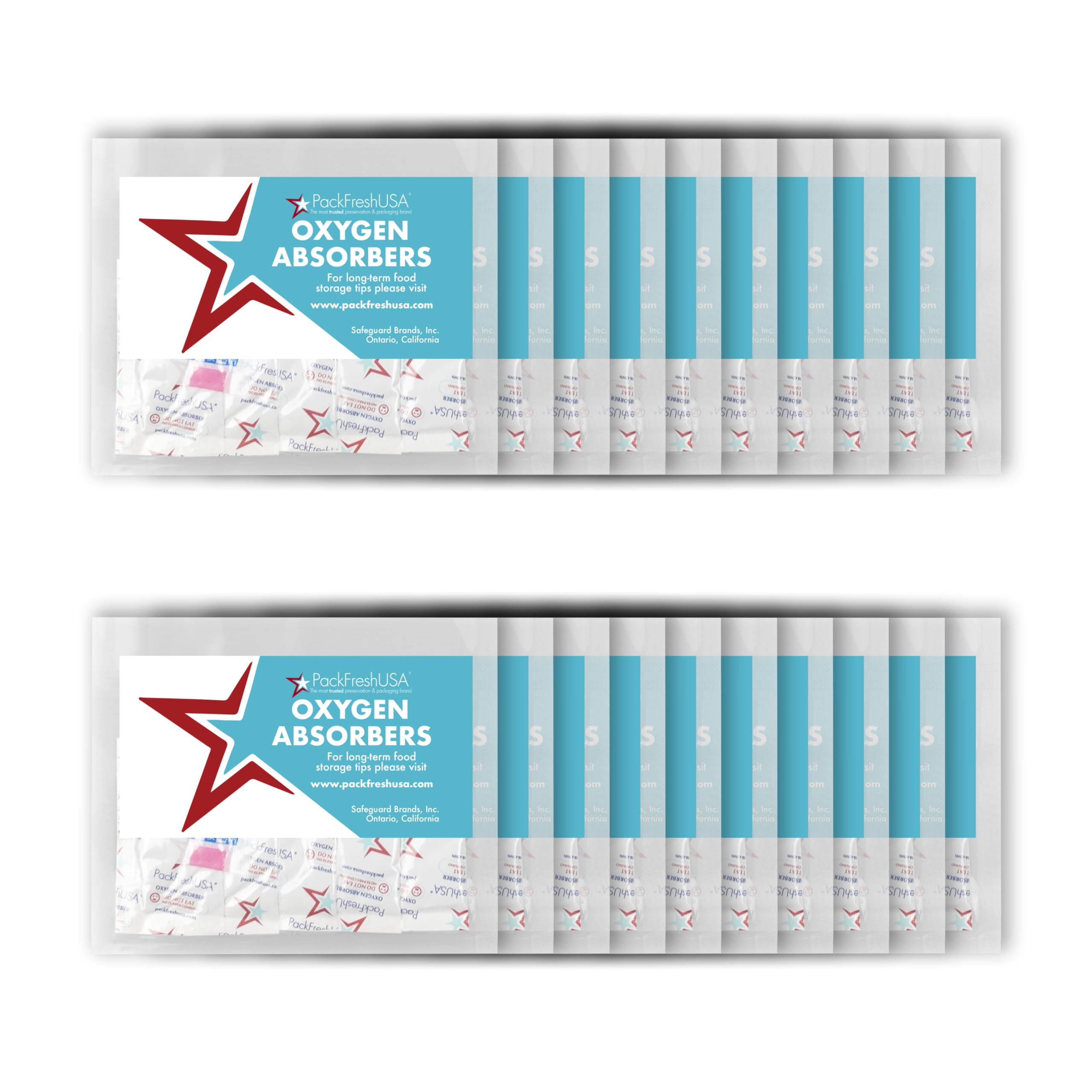 PackFreshUSA: 50cc Oxygen Absorber Compartment Packs - Food - Product Imagery