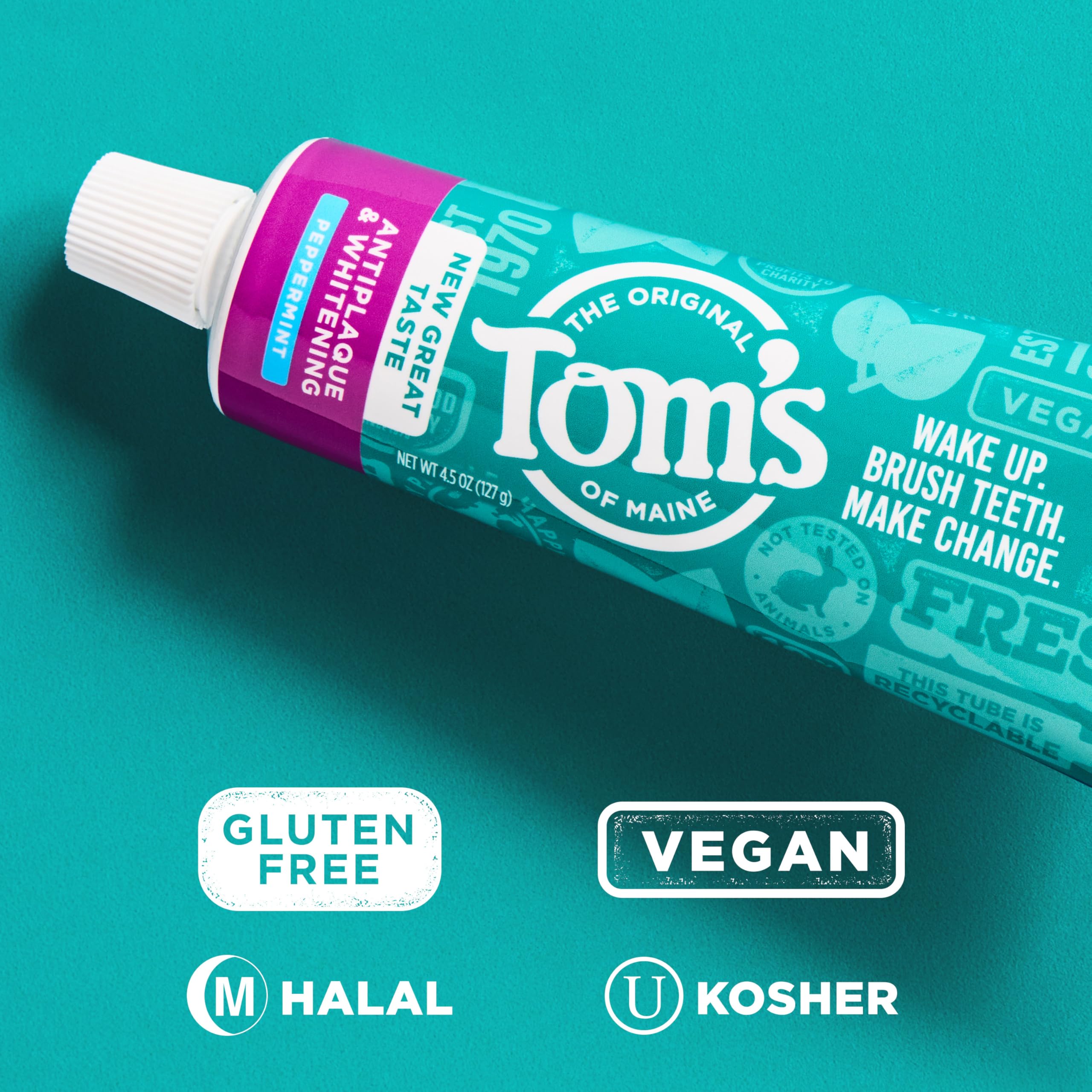 Tom's of Maine Antiplaque Whitening Toothpaste 2-Pack