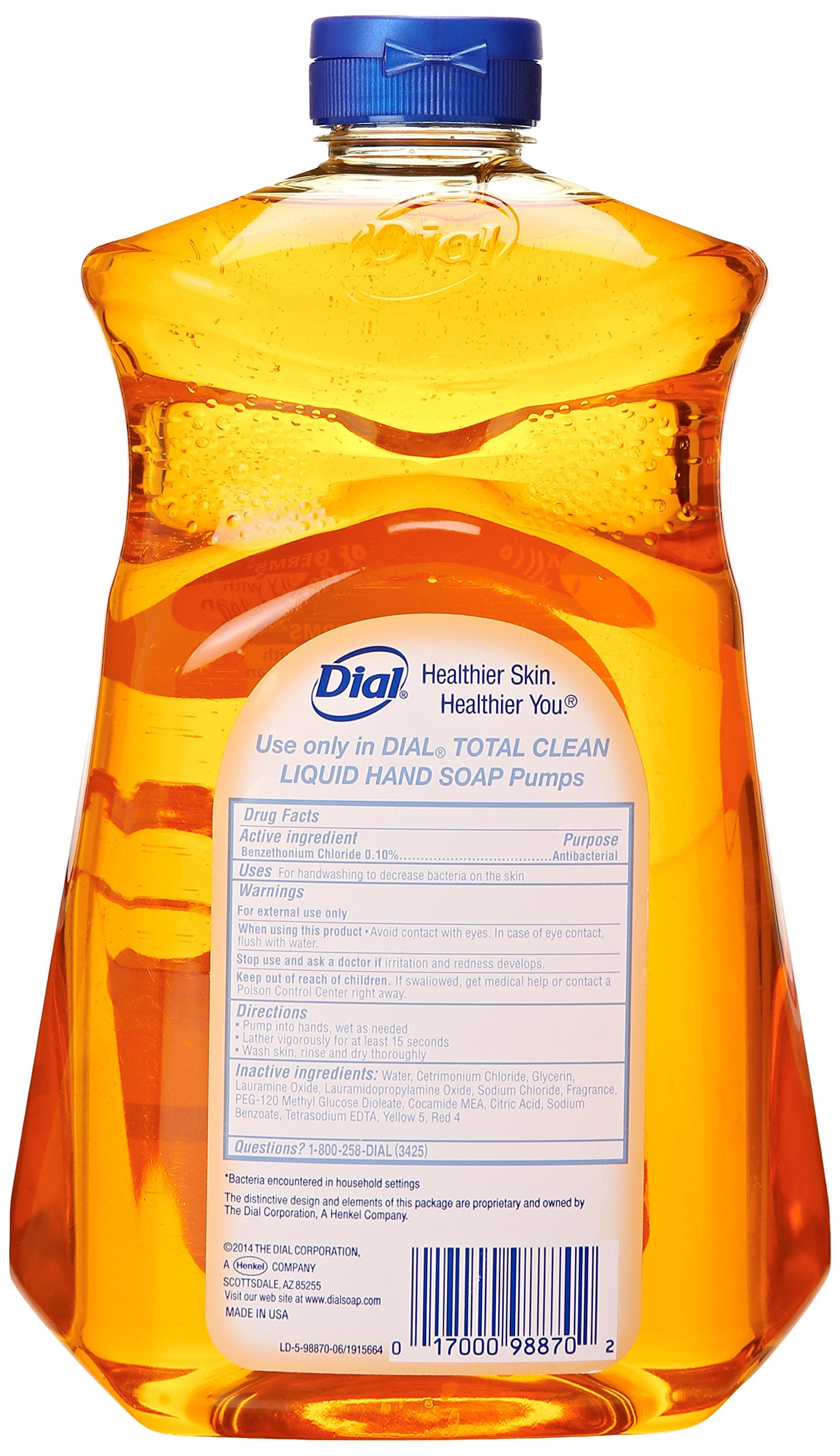 Dial Gold Antibacterial Liquid Hand Soap + 52 Oz Refill