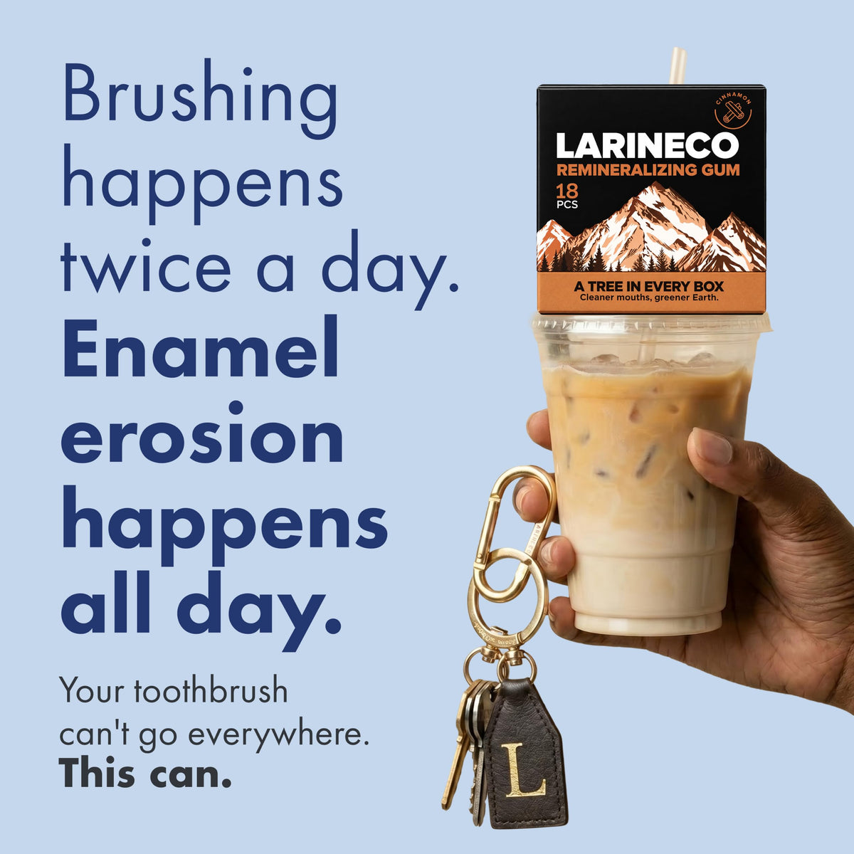 Larineco Remineralizing Gum Sugar Free Hydroxyapatite and - Larine co Official Imagery - 4
