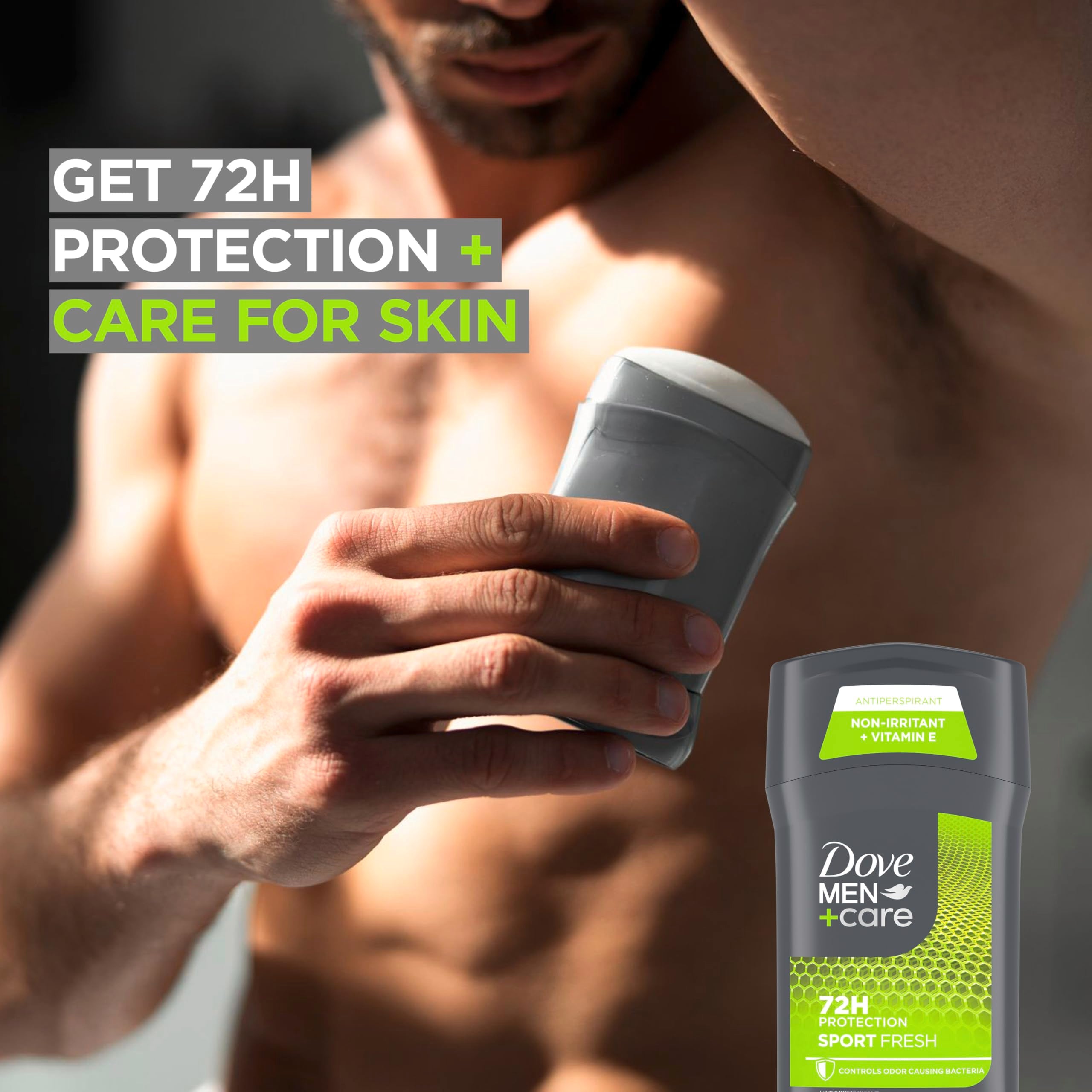 Dove Men+Care Antiperspirant Deodorant Stick Sport Fresh, 3 Pack, 2.7 oz