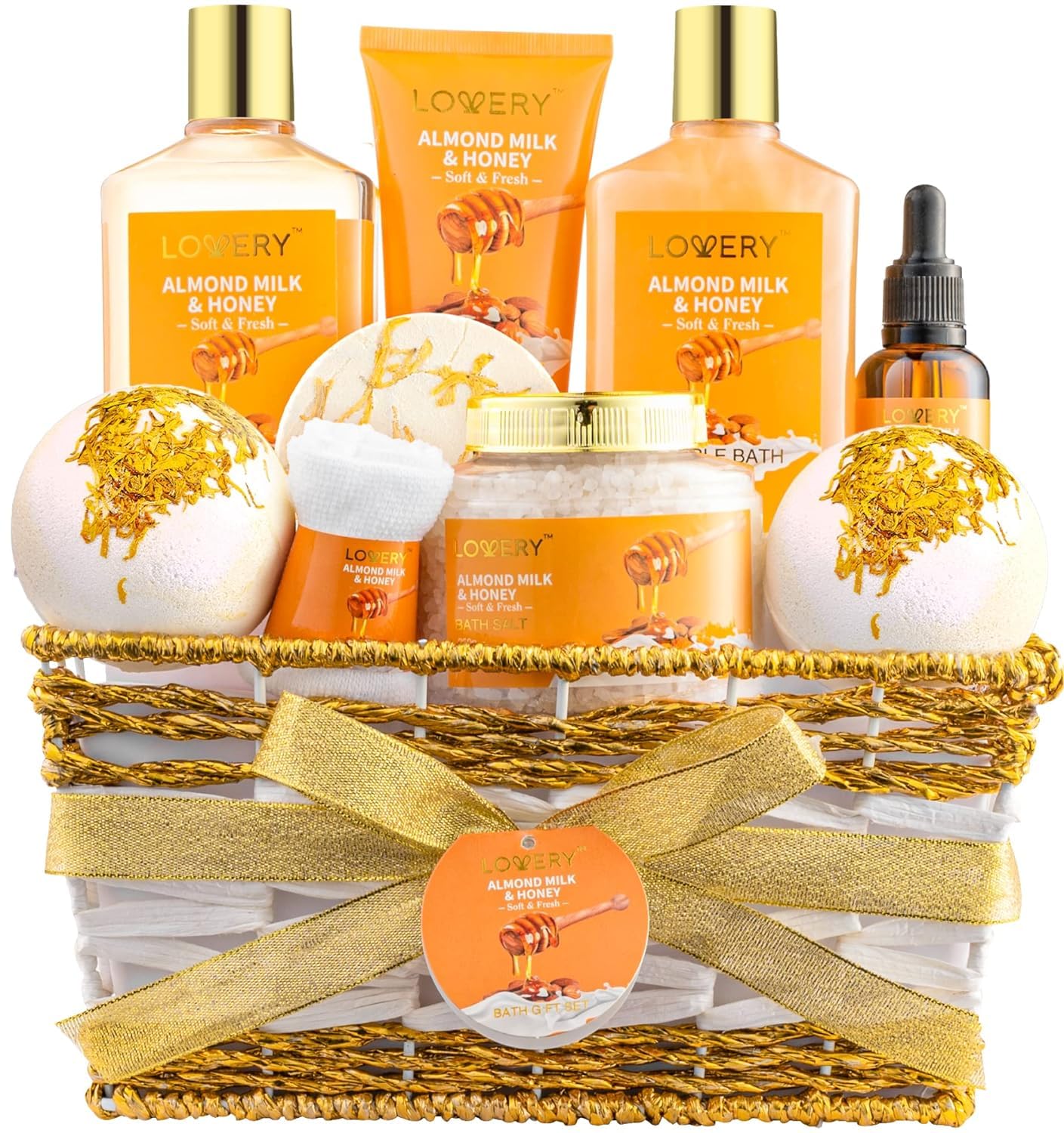 Gifts for Women Gift Basket for Women - 10 Pc Almond Milk & - Product Imagery
