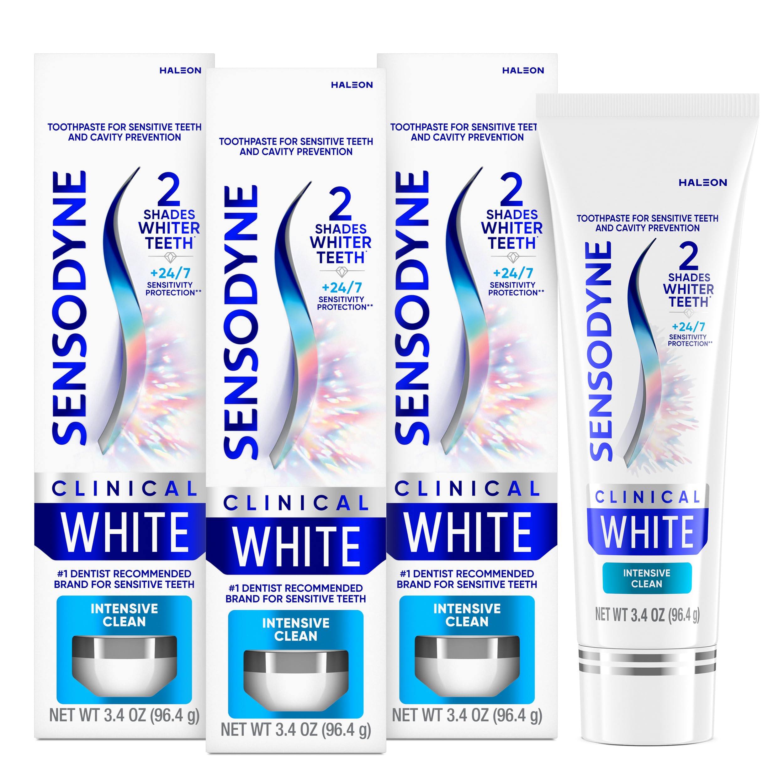Sensodyne Clinical White Intensive Clean Toothpaste, 3.4 oz (3 - Product Imagery