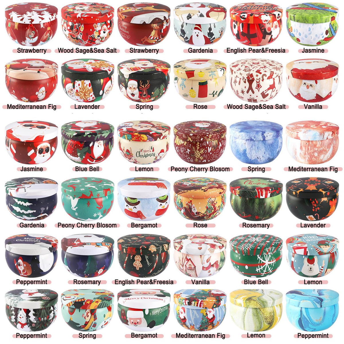 YOROXRG 36 Pack Christmas Scented Candles Gift Set 2 5oz - YOROXRG Official Imagery - 3