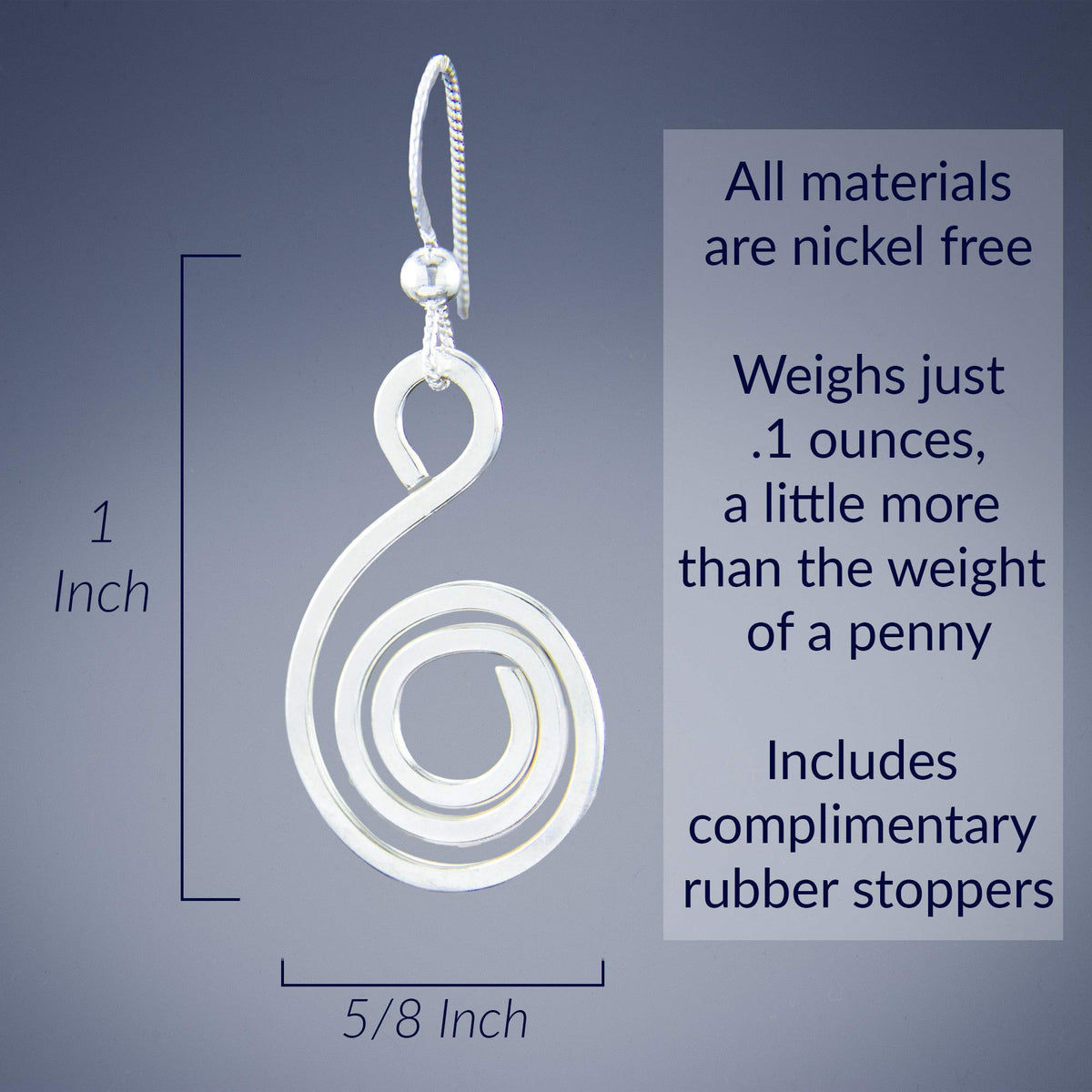 Spiral Swirl Dangle Earrings for Women 14K Yellow Rose Gold - Tahmi Official Imagery - 3