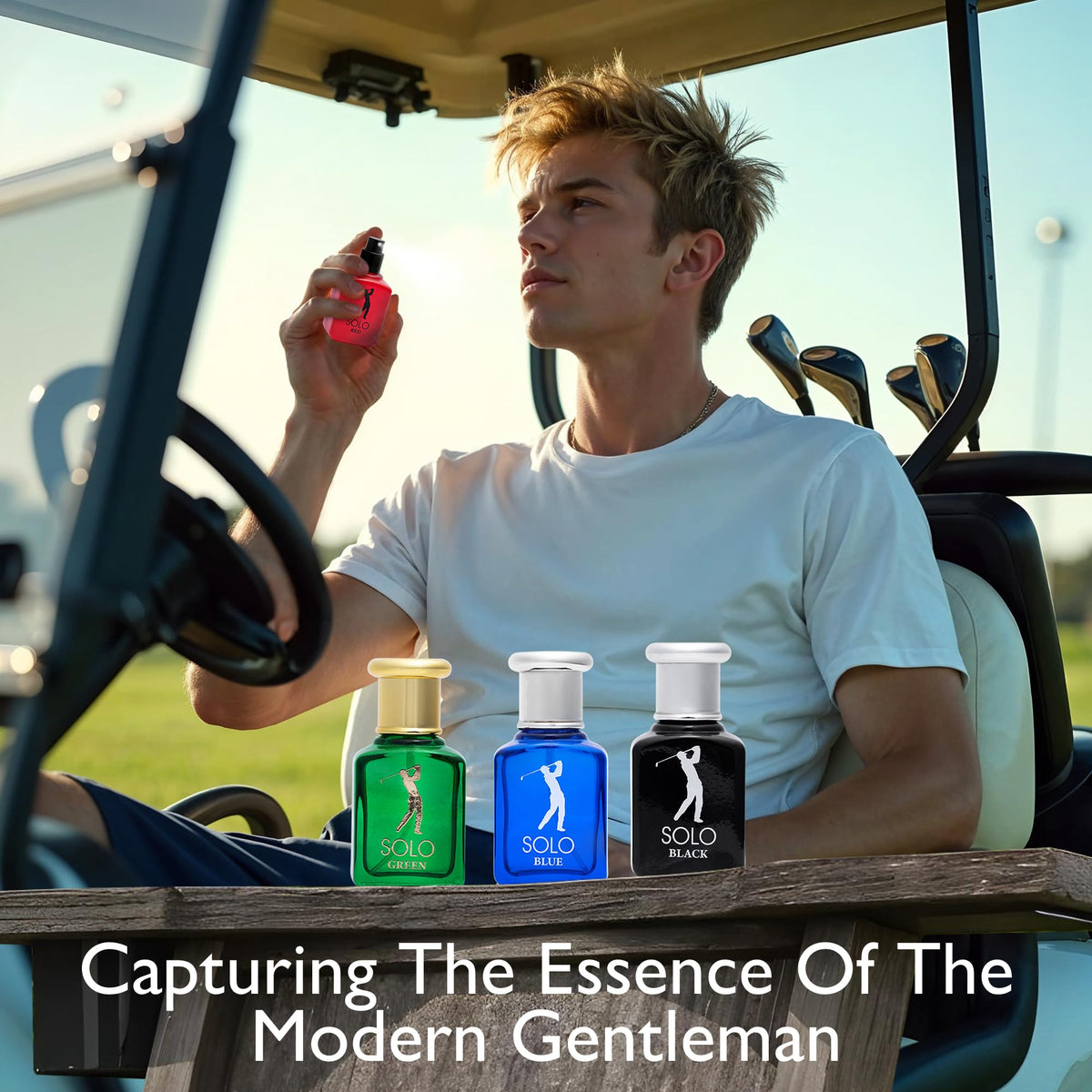 NovoGlow Solo 4 Piece Mini Fragrance Set for Men EDP - NovoGlow Official Imagery - 6