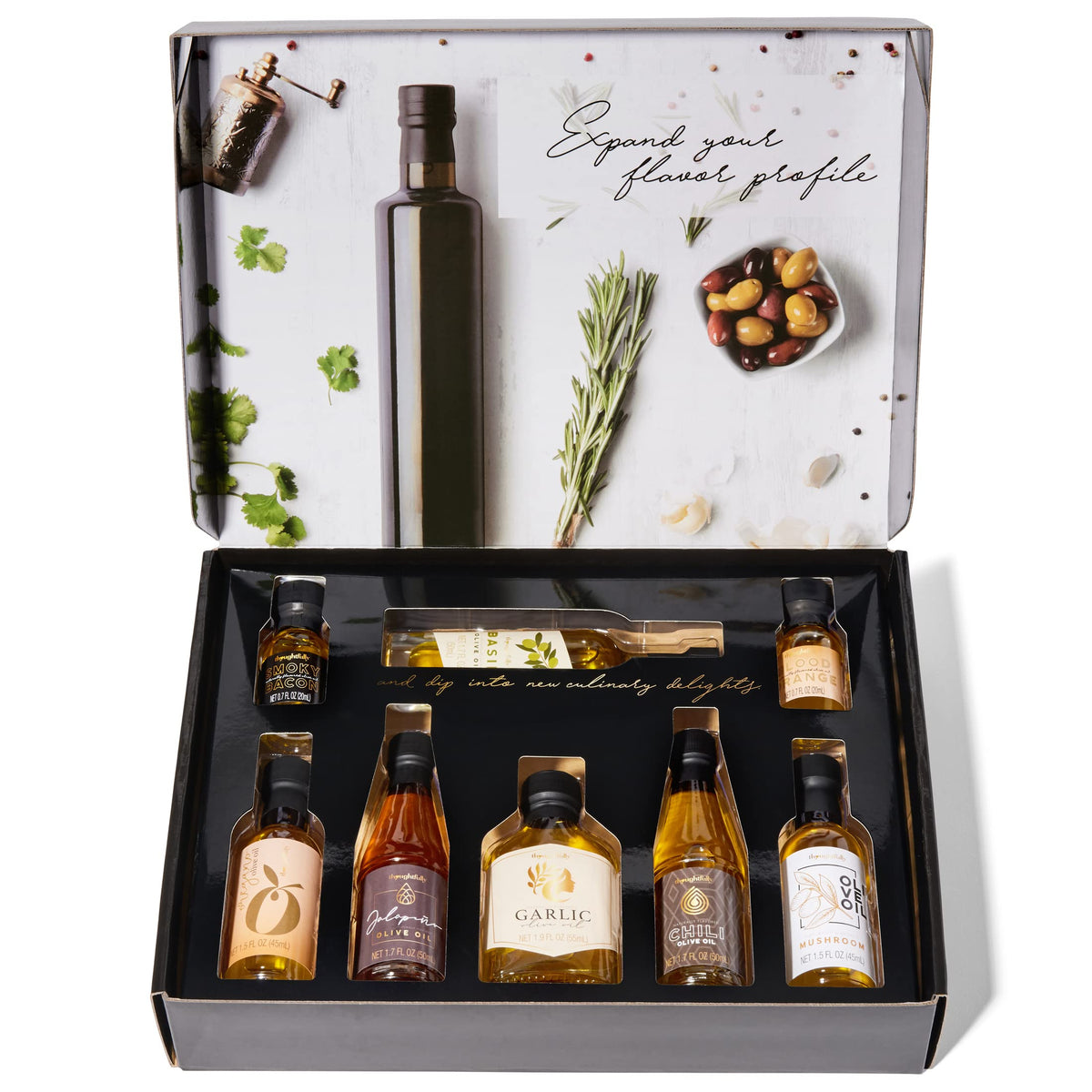 Olive Oil Sampler Gift Set Gourmet Flavored Collection Set - Thoughtfully Official Imagery - 7