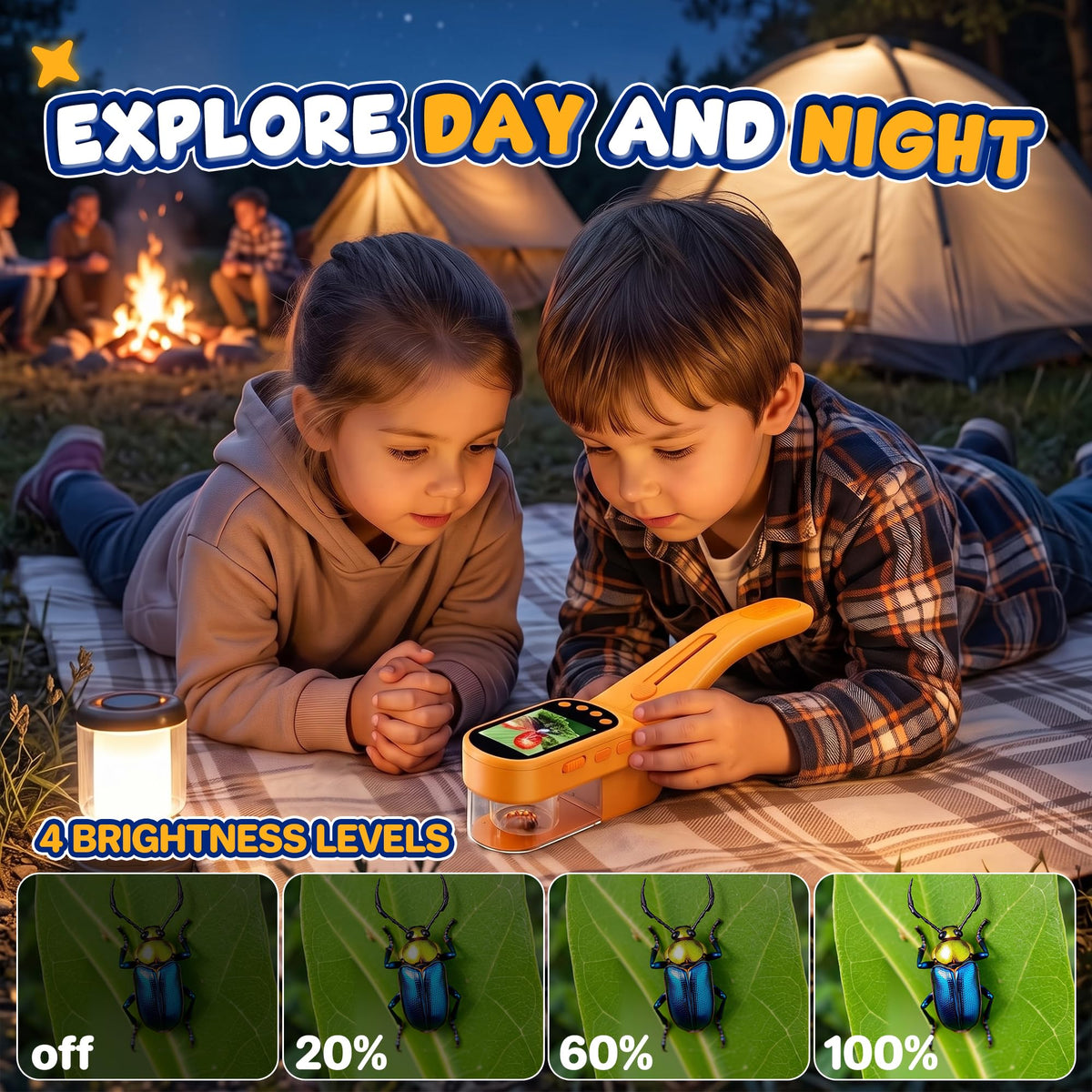 Bug Catcher Microscope for Kids Outdoor STEM Toys with 500X - SIIOOE Official Imagery - 7