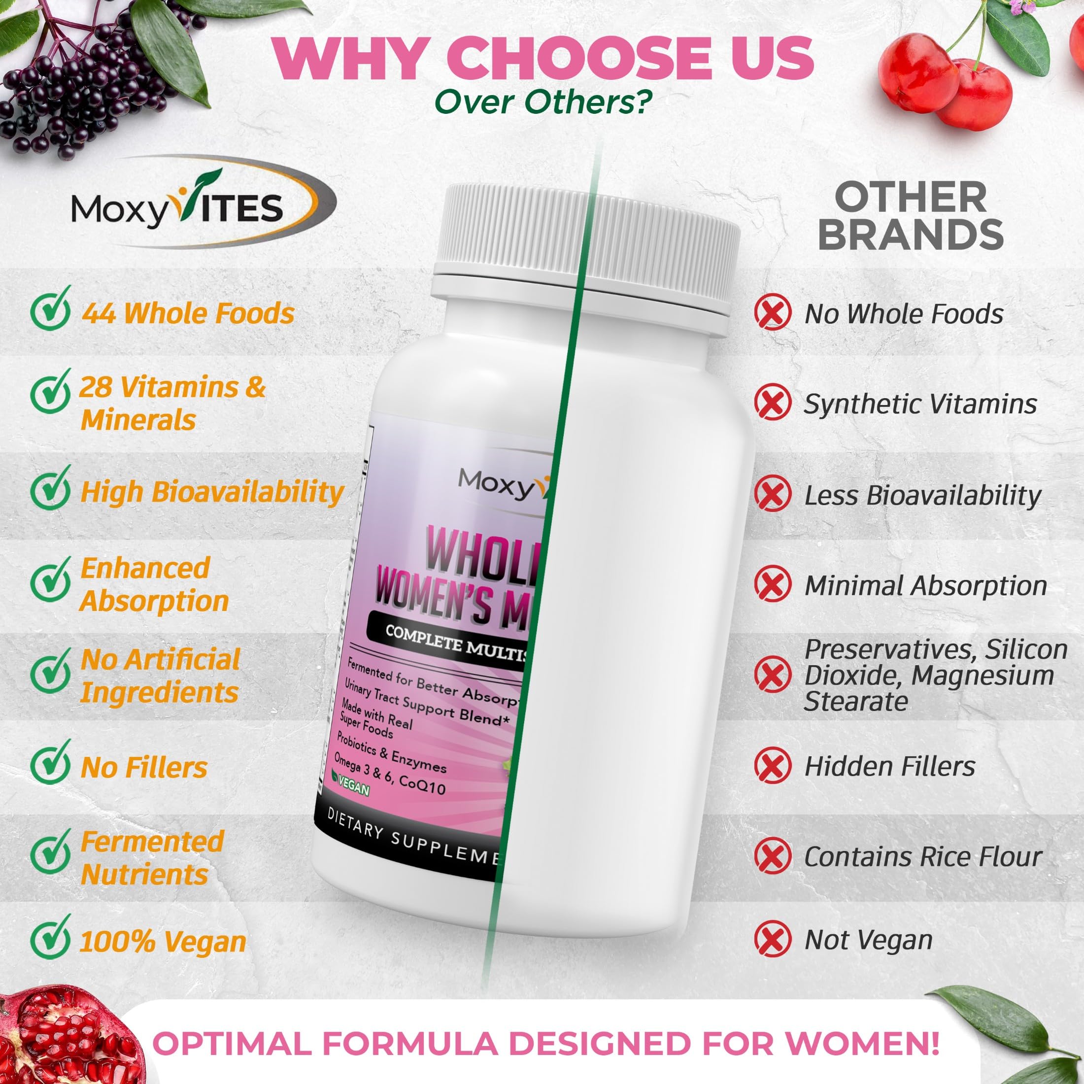 MoxyVites Methylated Multivitamin Women 90 Vegan Caps