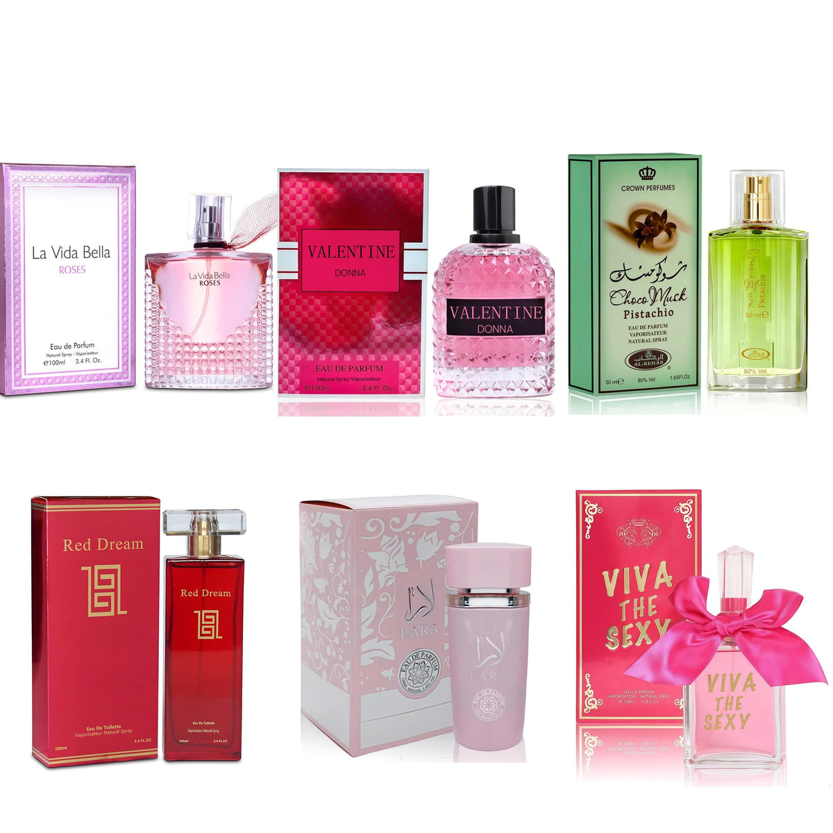 A CENTER Women s Perfume Sampler Set 100ml Each 6PCS - A CENTER Official Imagery - 2