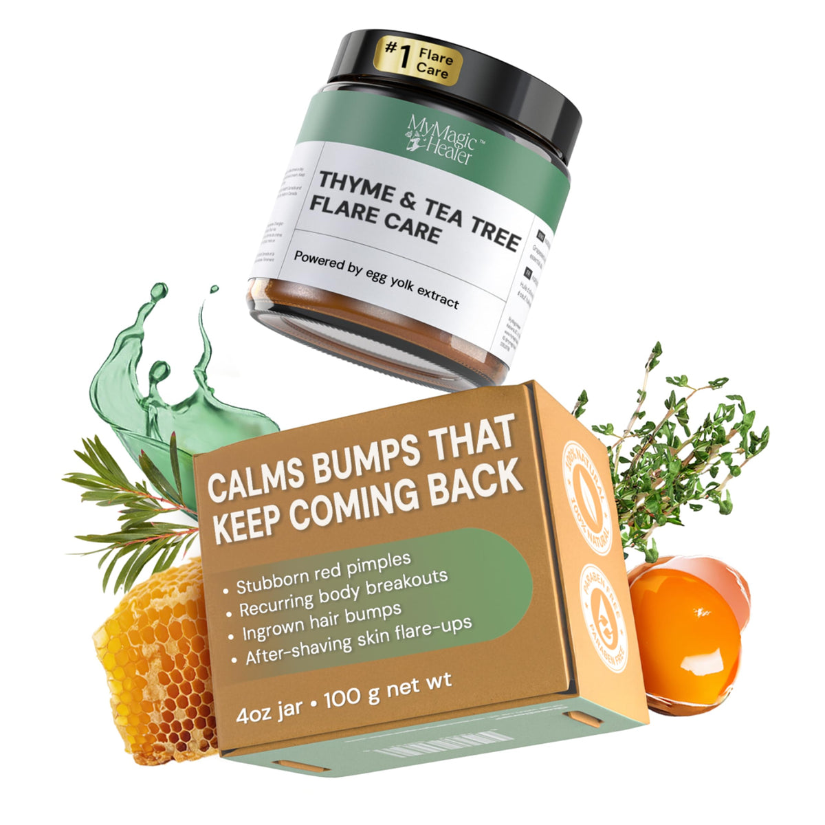MyMagicHealer Thyme Tea Tree Flare Care - MyMagicHealer Official Imagery - 2