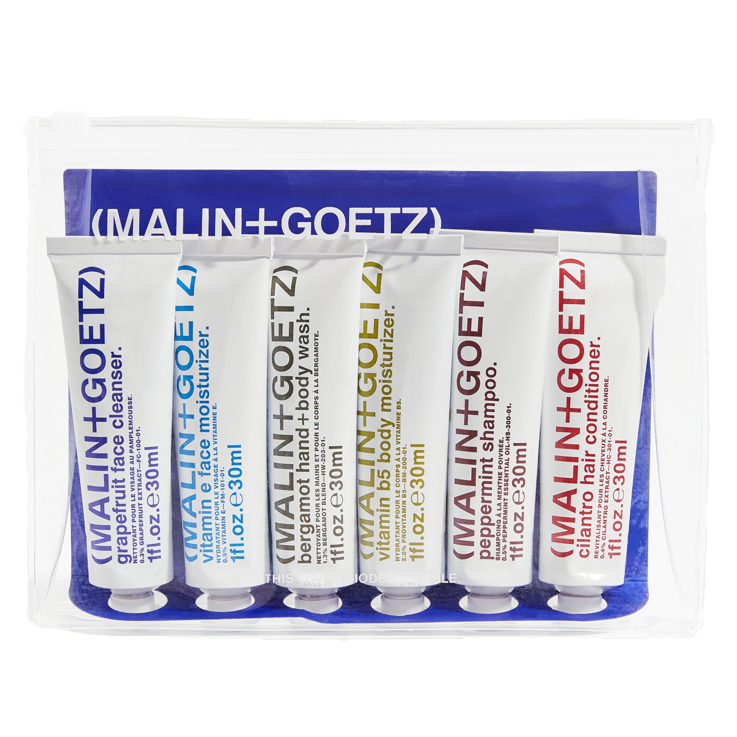 MALIN+GOETZ Best-Sellers Travel Kit | Six Everyday Essentials - Product Imagery