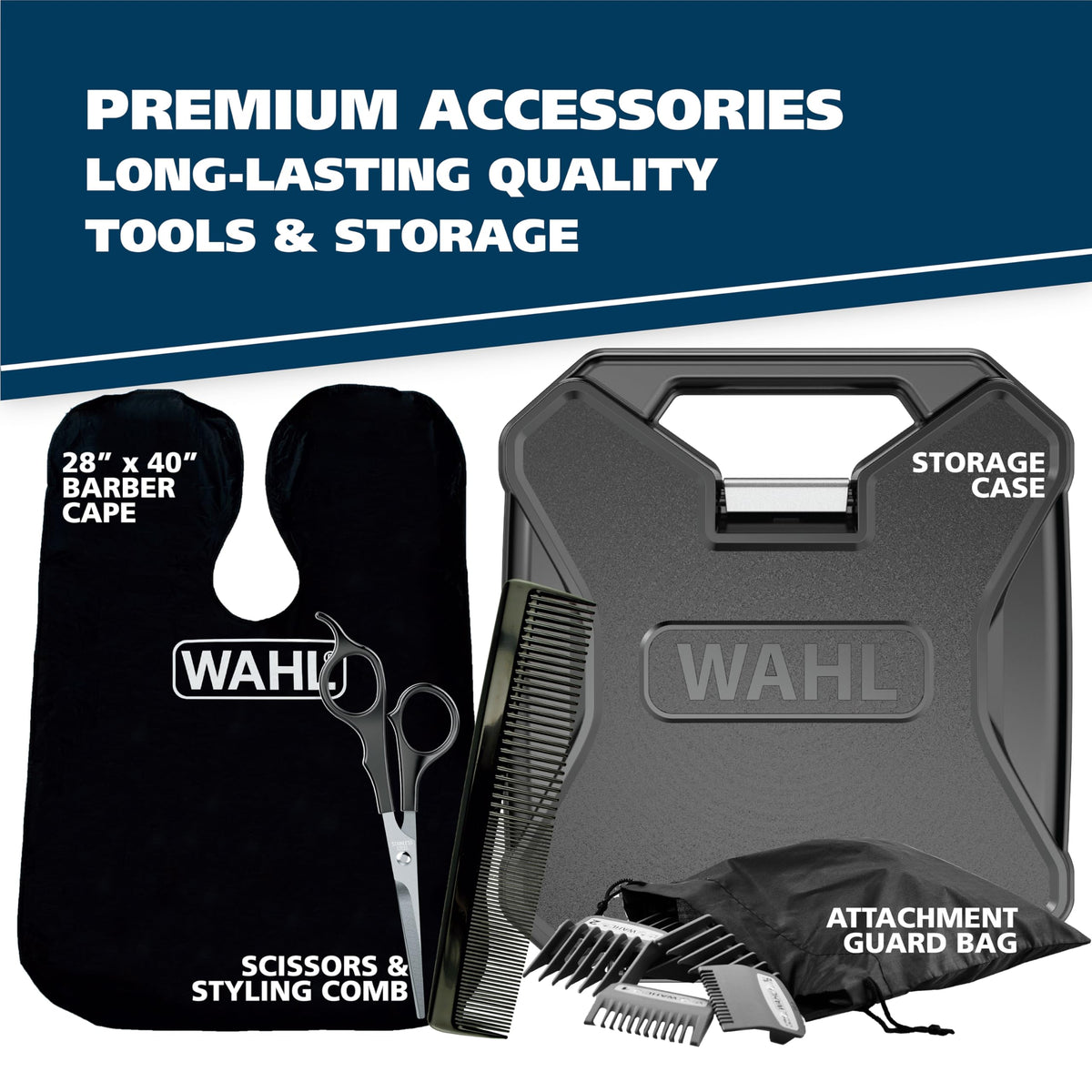 Wahl USA Elite Pro High-Performance Corded Home Haircut & Grooming Kit – alternate angle