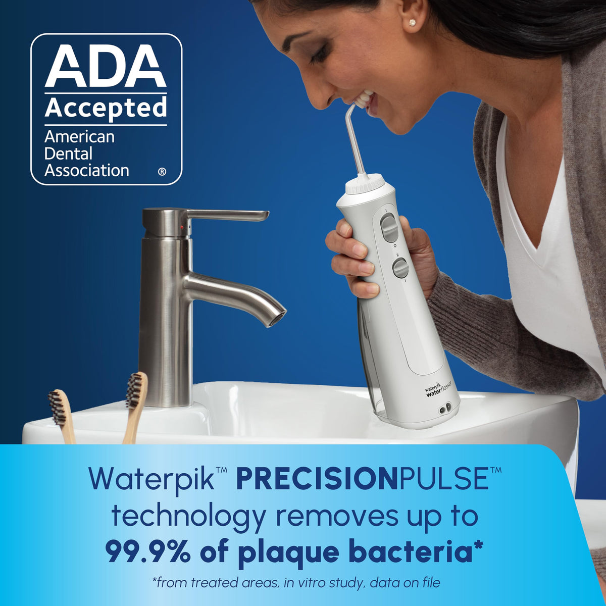 Waterpik Cordless Pearl and Sensonic Rechargeable Electric - Waterpik Official Imagery - 4