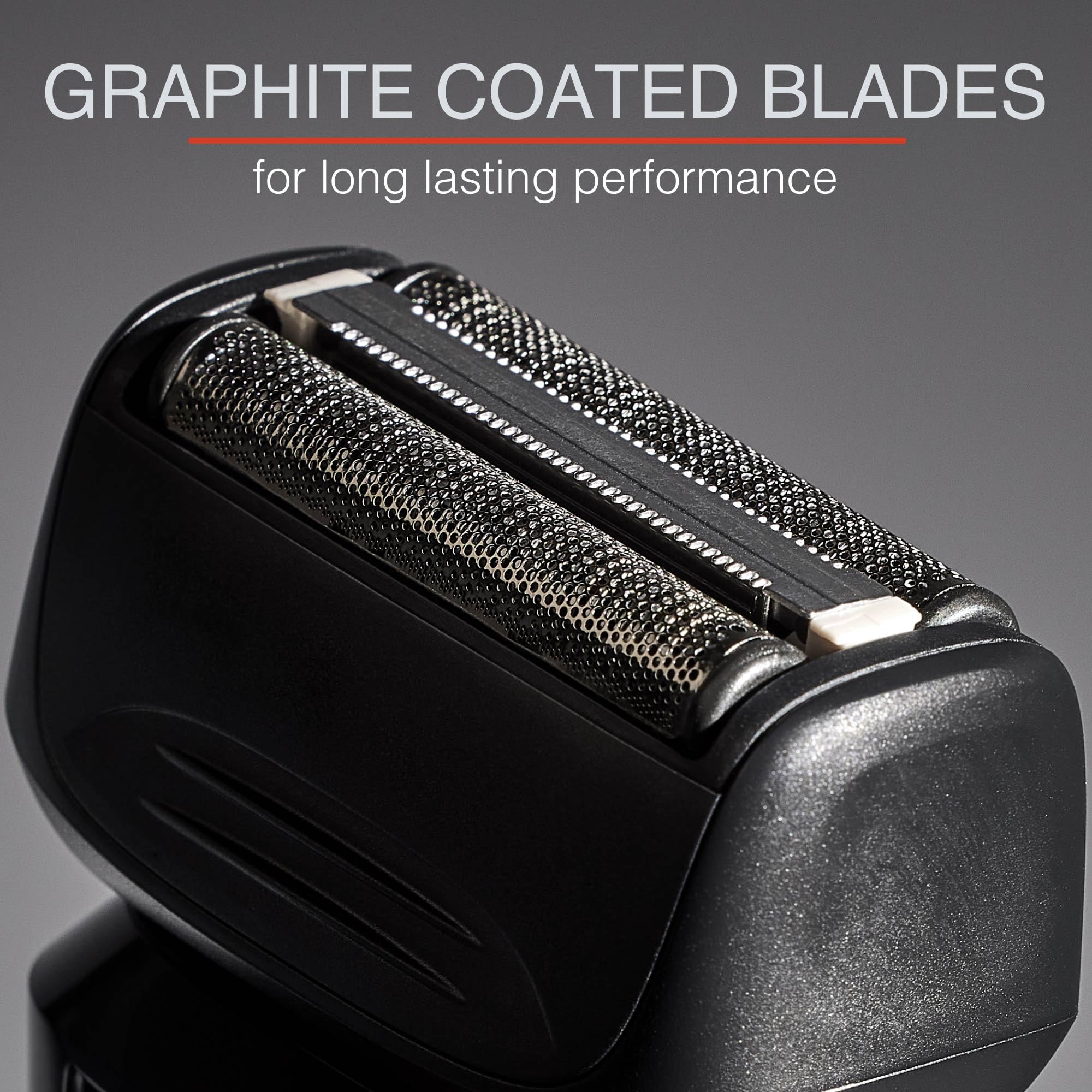 Remington F4 F5 foil shaver replacement head for men, showing the electric shaver foil and cutting blades.