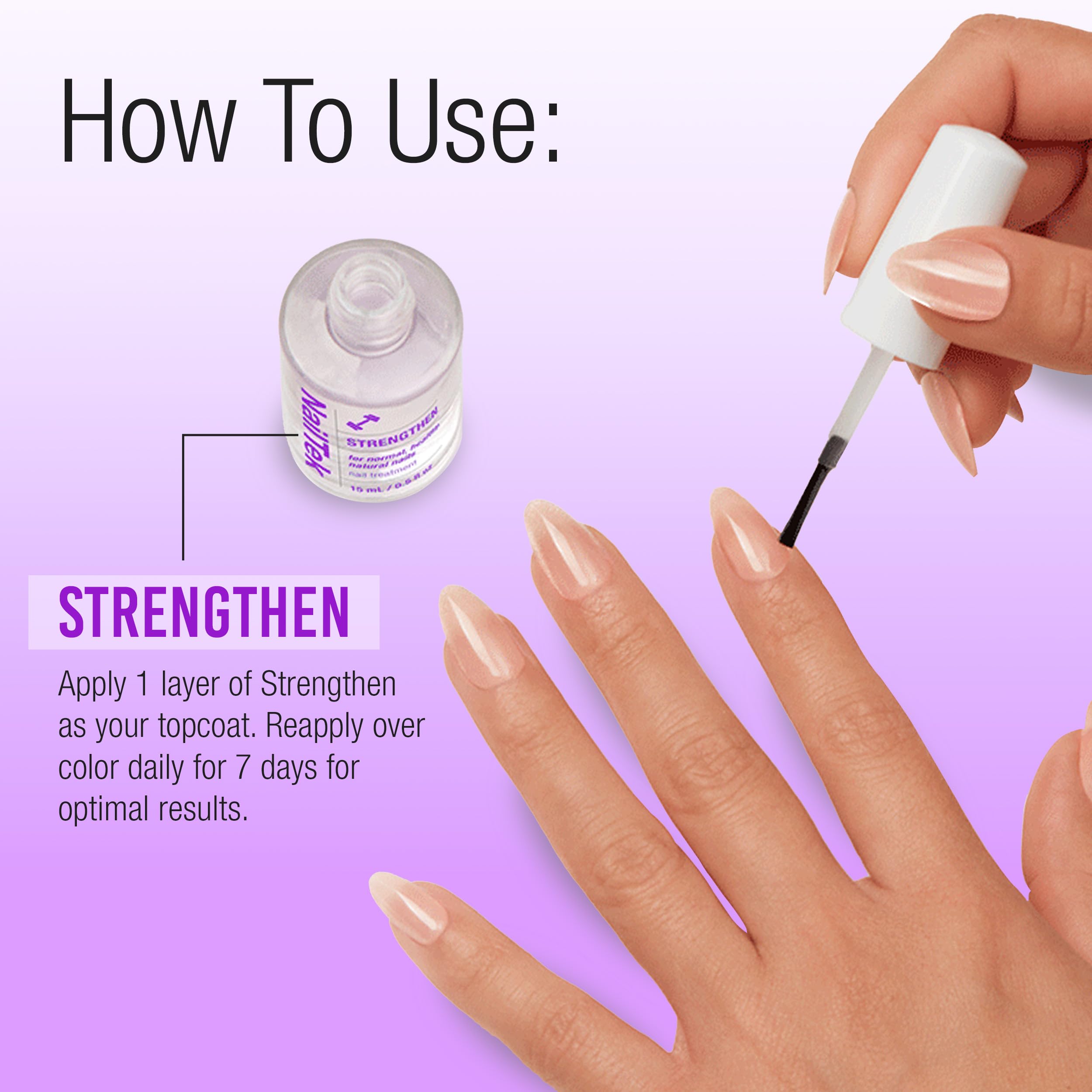 Nail Tek Formula 4 Xtra Nail Strengthener Polish for Damaged Nails, 0.5 oz