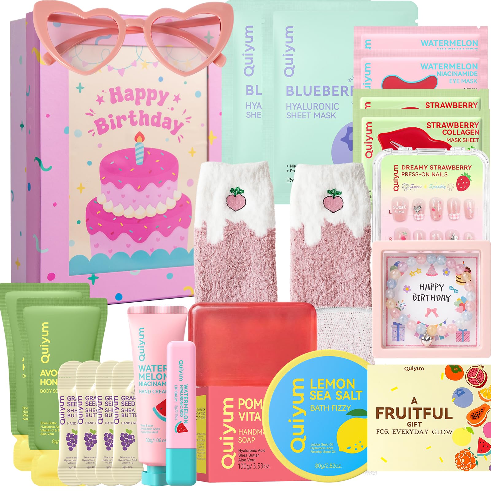 QUIYUM Fruit Skincare Birthday Gift Set for Teenage Girls & - Product Imagery
