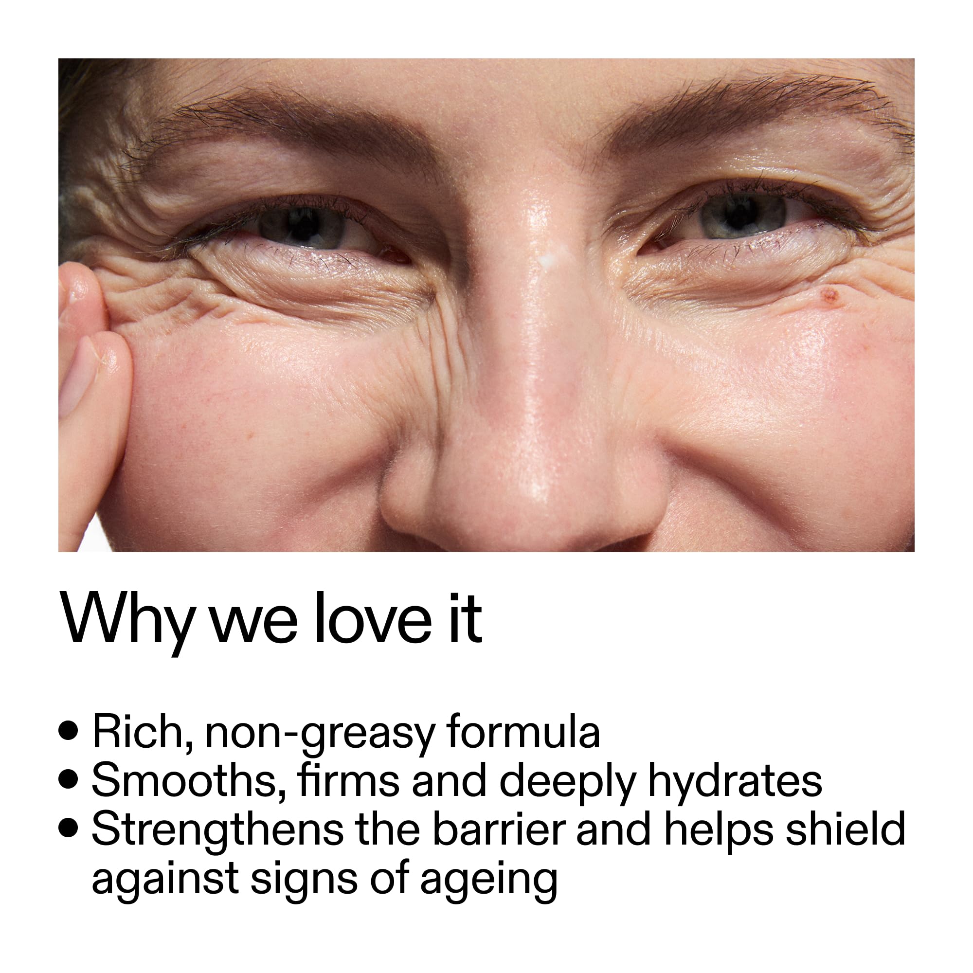 The INKEY List Bio-Active Ceramide Moisturizer in a 50ml jar, featuring a smooth cream texture for nourishing skin.