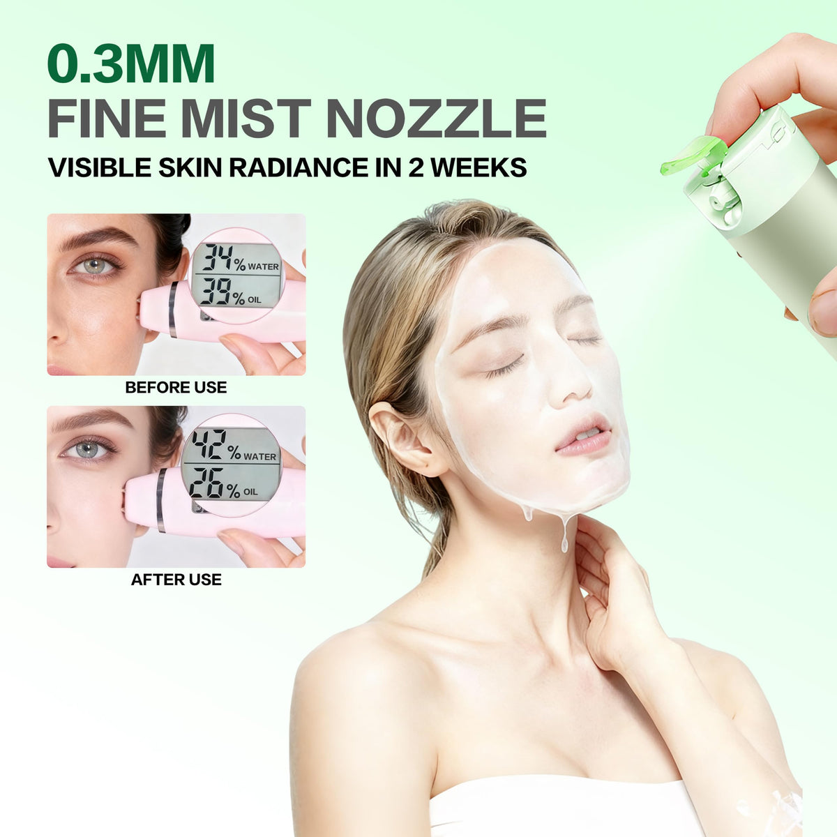 Lionbow Nano Facial Mist Sprayer Rechargeable Portable High - LIONBOW Official Imagery - 4