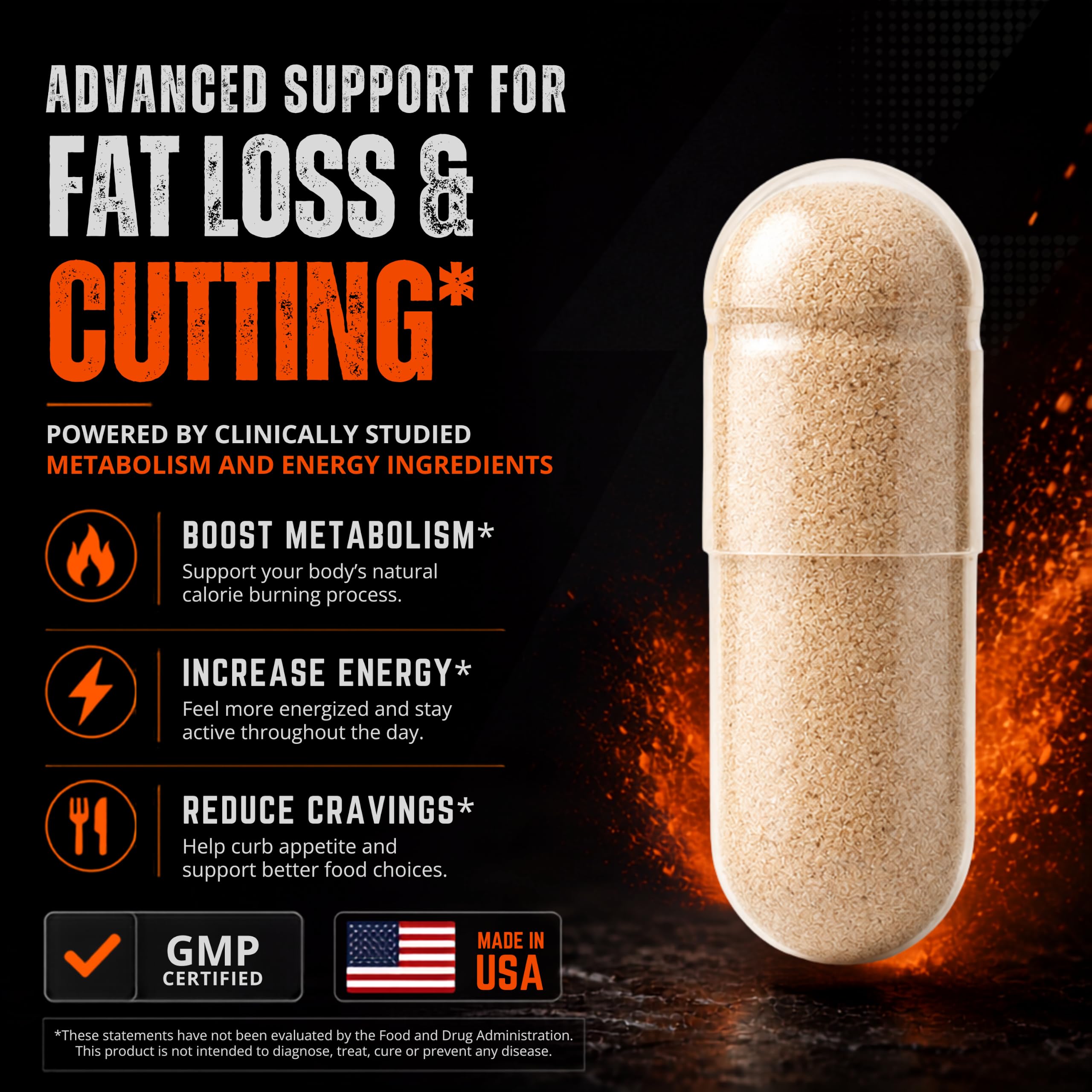 Fat Burner for Men with Clinical Dose Forskohlii, L-Carnitine, & Capsacin