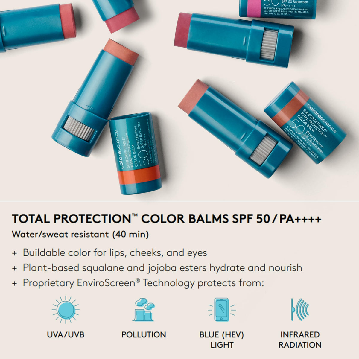 Colorescience Total Protection Color Balm SPF 50 - Premium Selection Official Imagery - 8