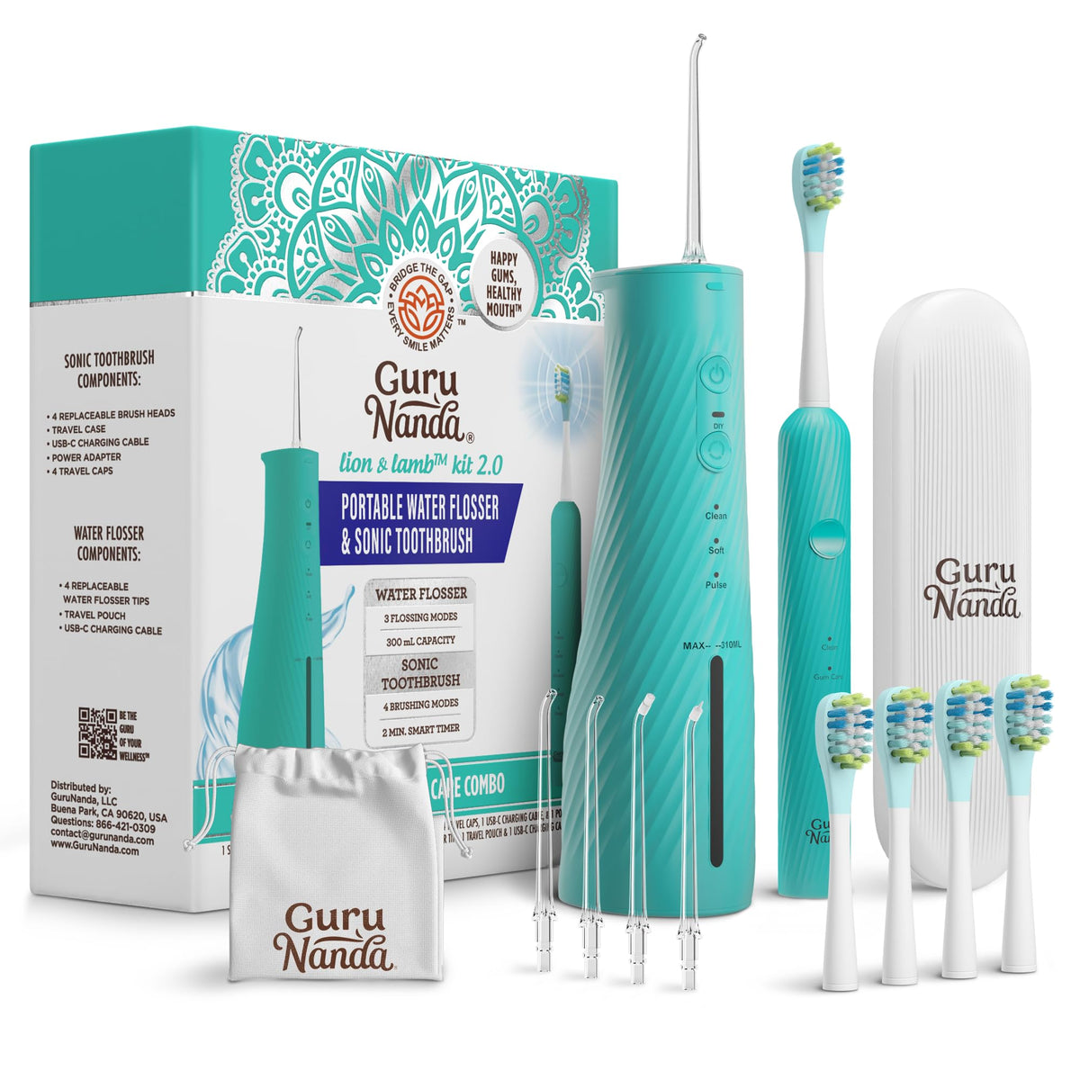 GuruNanda Electric Toothbrush Water Flosser 4 Toothbrush - GuruNanda Official Imagery - 2