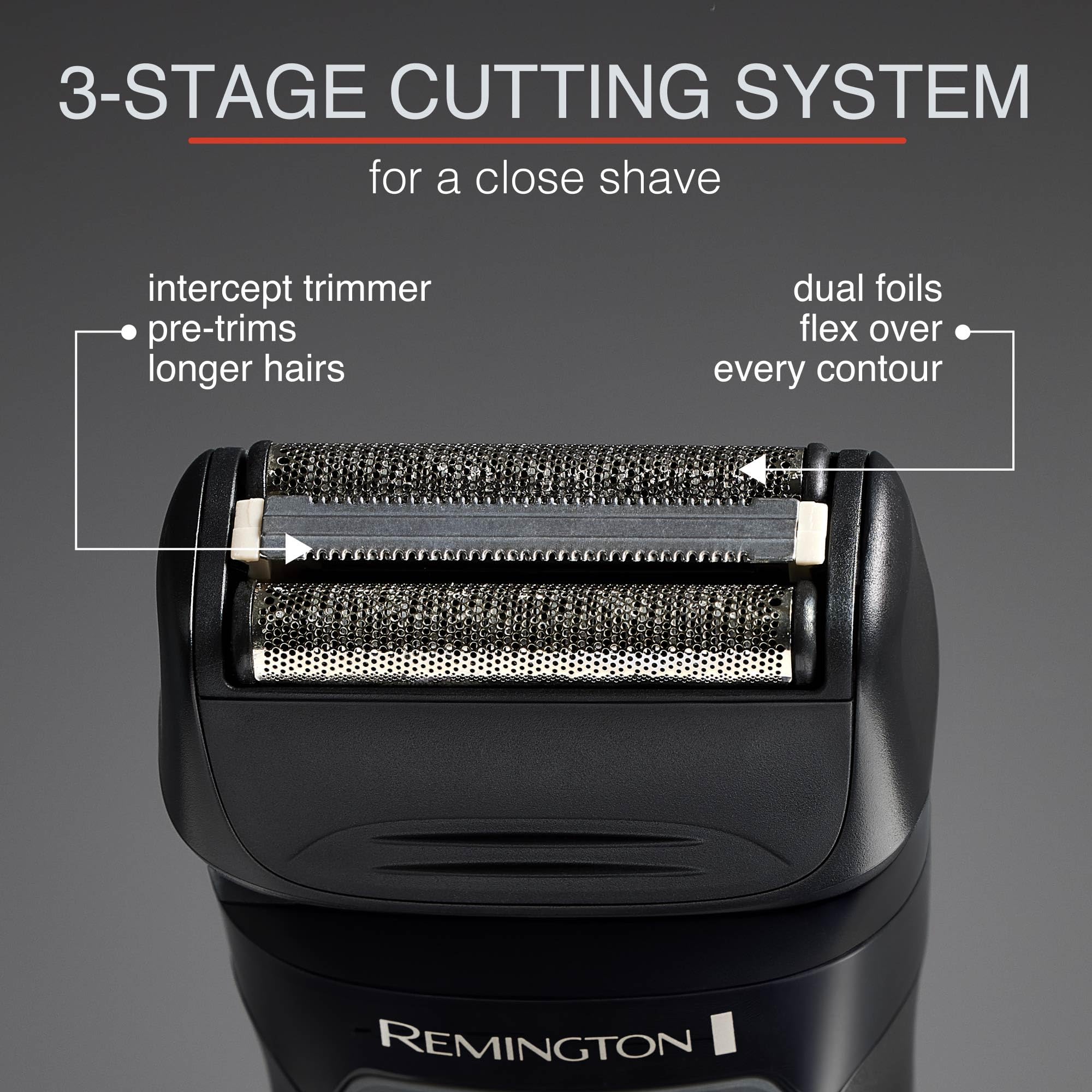 Remington F4 F5 foil shaver replacement head for electric men's shavers, with foil and cutter blades.