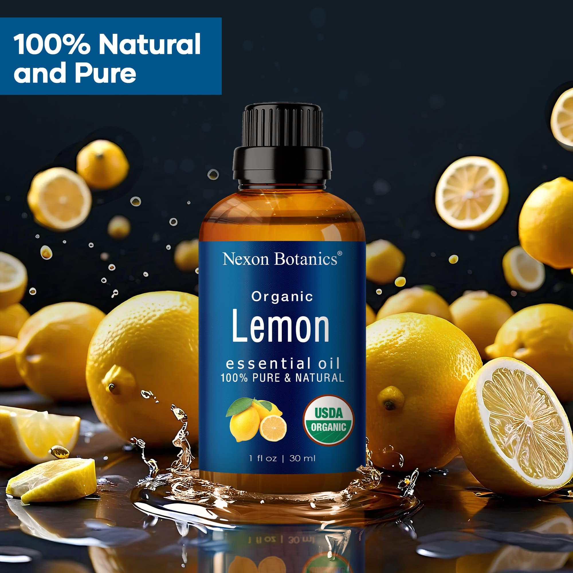 Nexon Botanics Organic Lemon Essential Oil 30ml Pure
