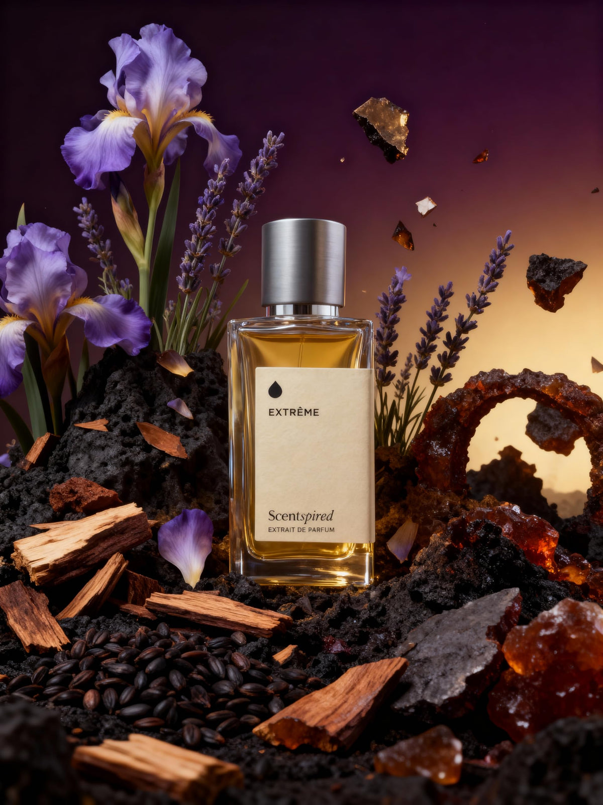 Extr me Men Long Lasting Extrait de Parfum Iris Lavender - SCENTSPIRED Official Imagery - 6