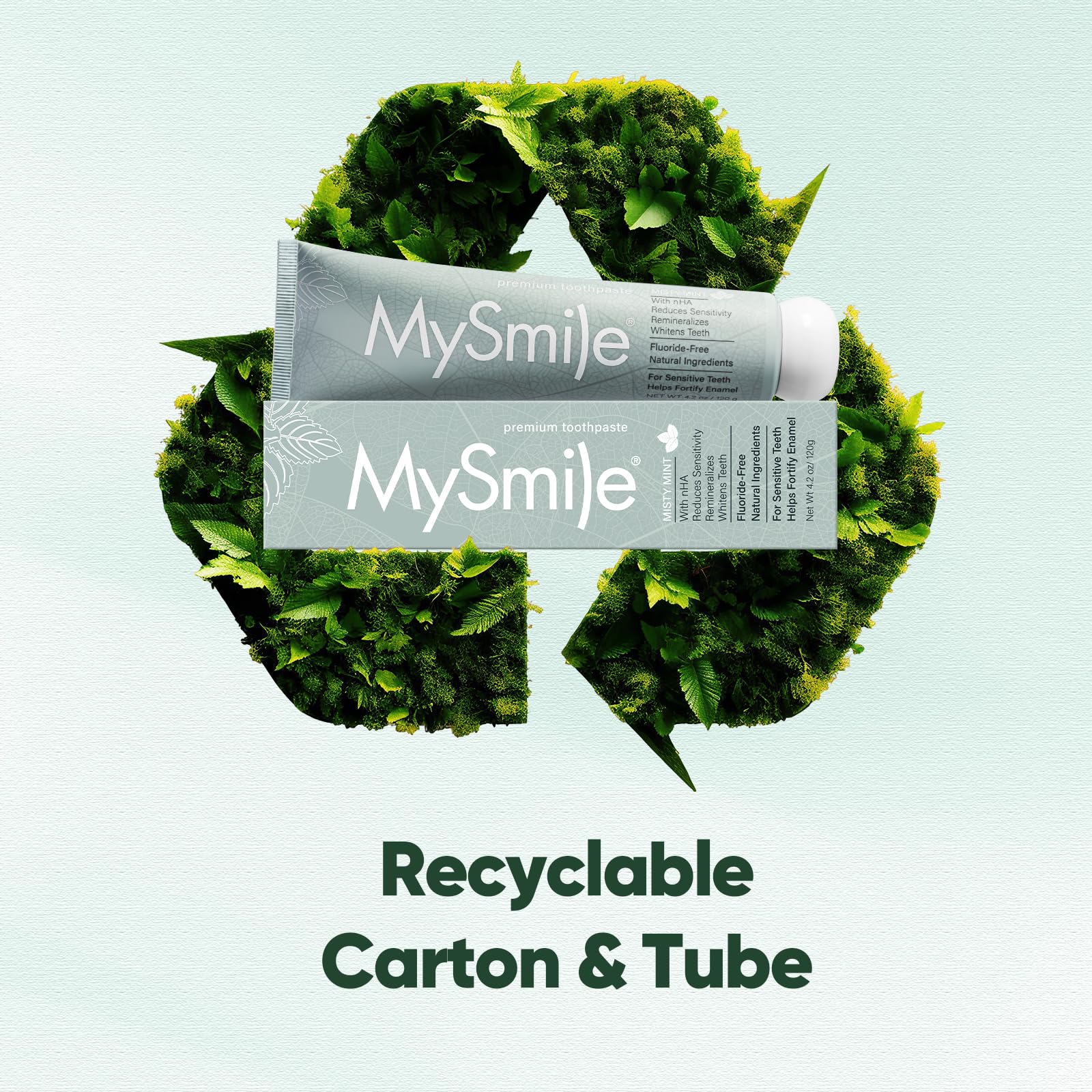 MySmile Nano Hydroxyapatite Toothpaste – Misty Mint 4.2oz