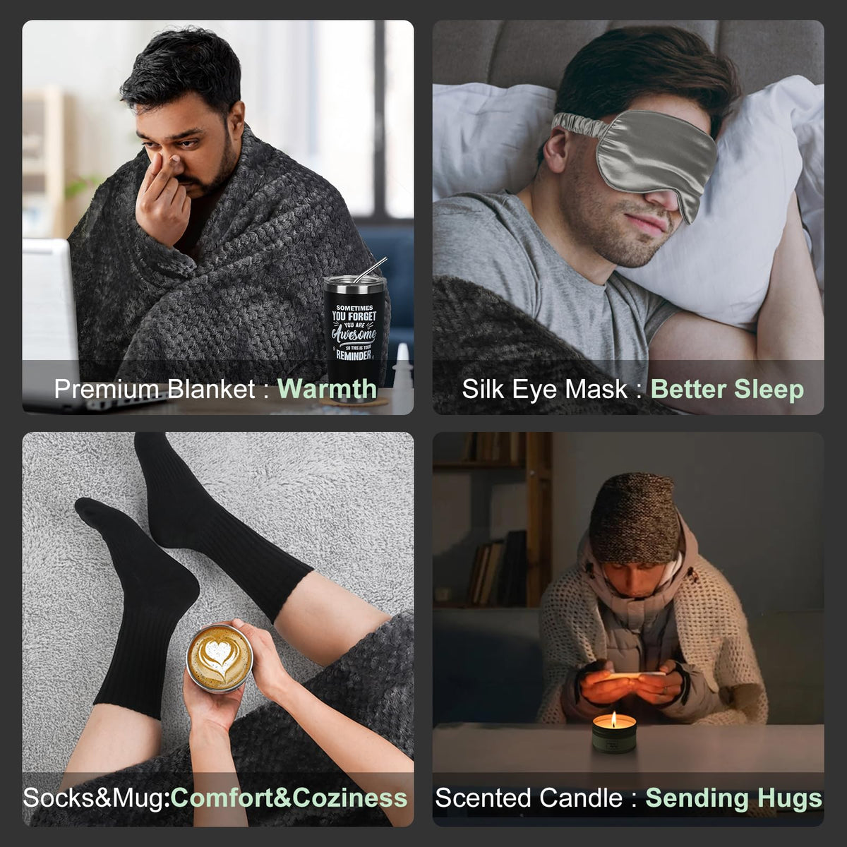 Care Package for Men Get Well Soon Gifts Basket - UNBOXMENT Official Imagery - 7