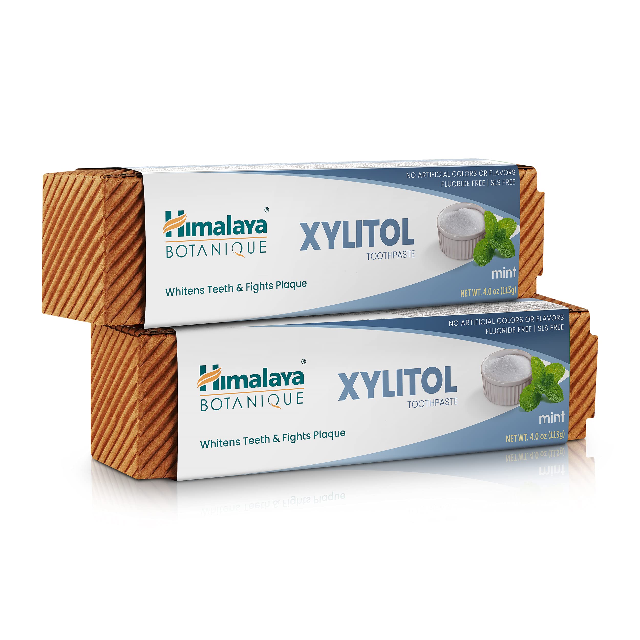 Himalaya Botanique Xylitol Toothpaste, Mint Flavor, 4 oz, 2 Pack